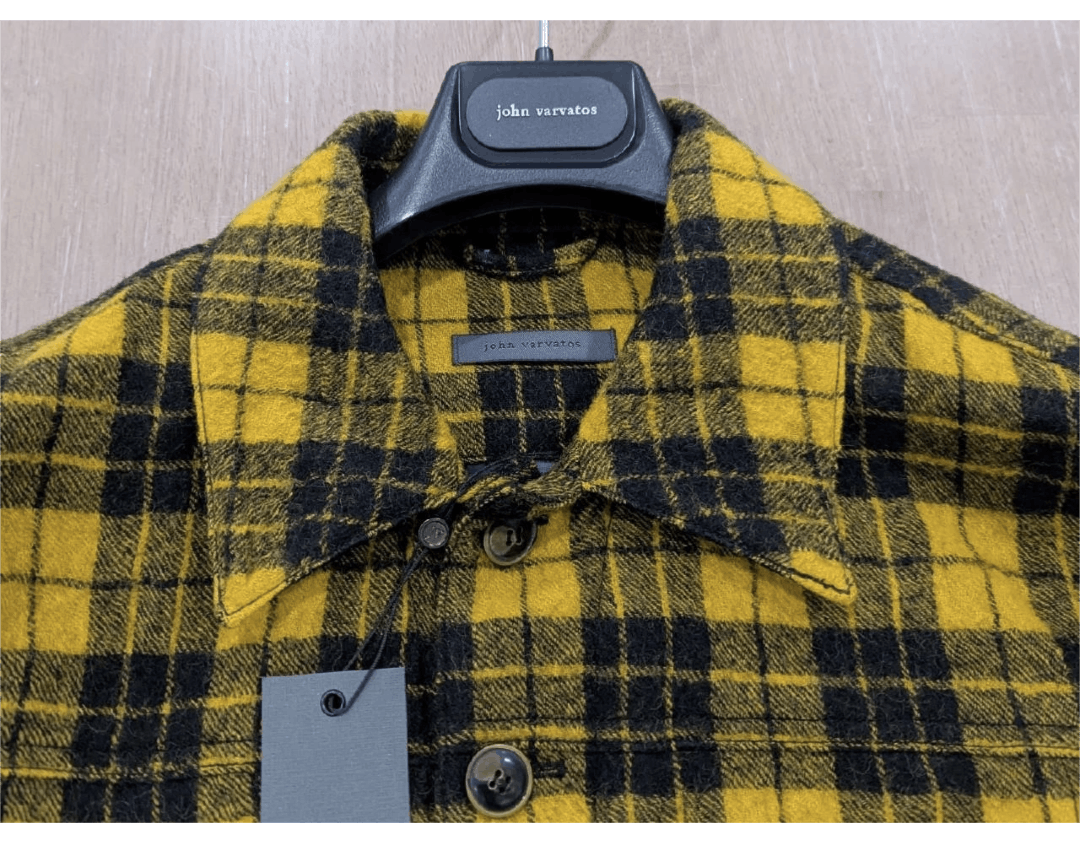 John Varvatos John Varvatos Plaid Wool Blouson Jacket Canary 48 Size US M / EU 48-50 / 2 - 2 Thumbnail