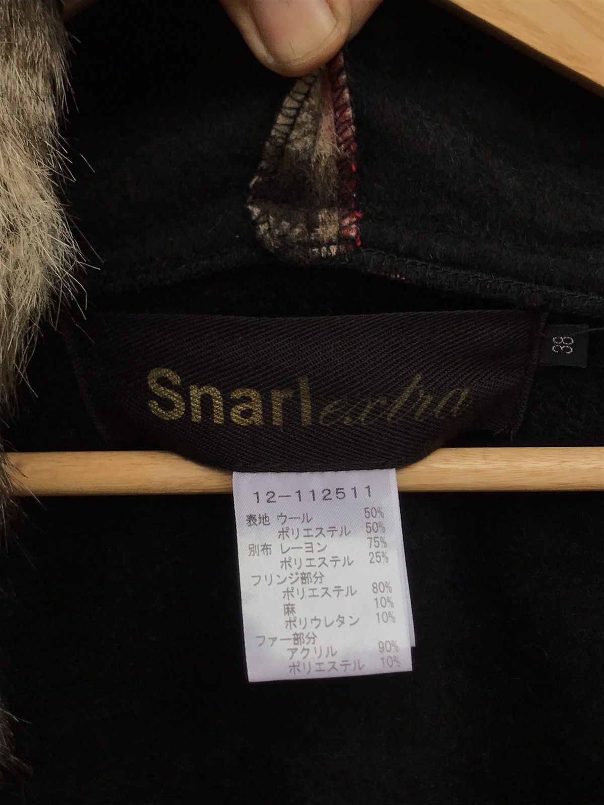 Snarl Extra Plaid Faur Fux Hooded Poncho Cape