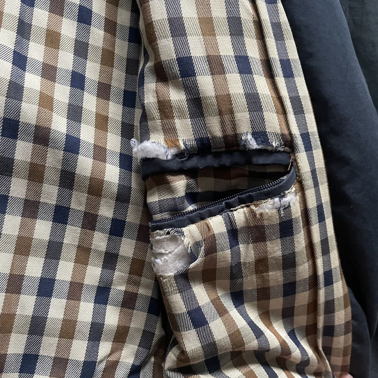 Aquascutum Aquascutum Vintage Club Check Rain Coat Size US L / EU 52-54 / 3 - 7 Thumbnail