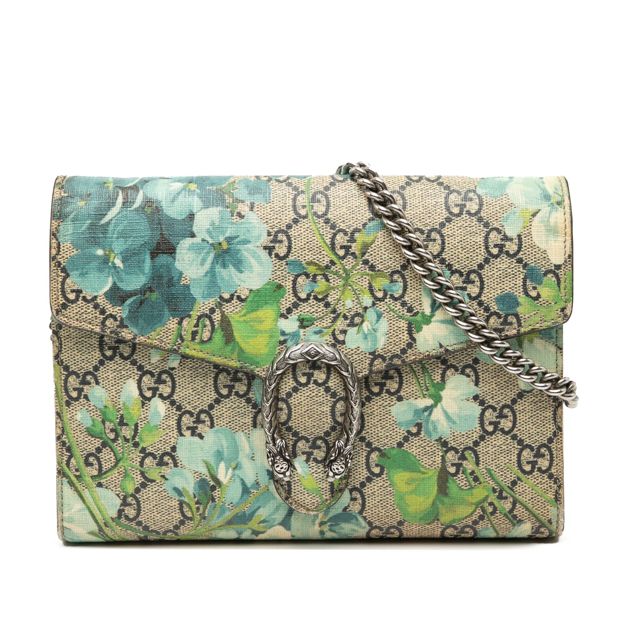 Gucci GG Supreme Blooms Dionysus Wallet on Chain Size ONE SIZE - 1 Thumbnail