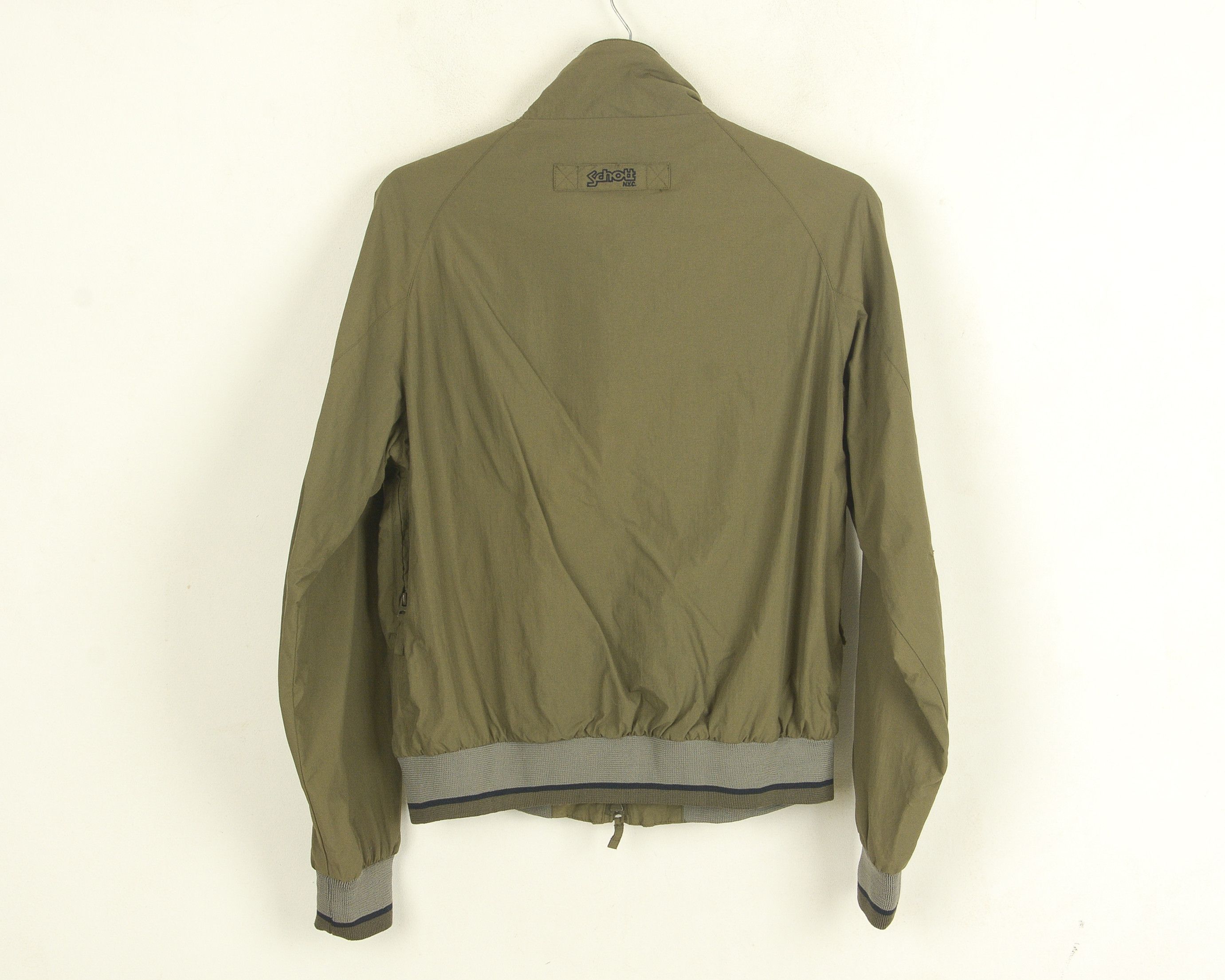 Schott Jacket Women L Coat Outerwear Windbreaker Khaki Waterproof Size L / US 10 / IT 46 - 4 Thumbnail