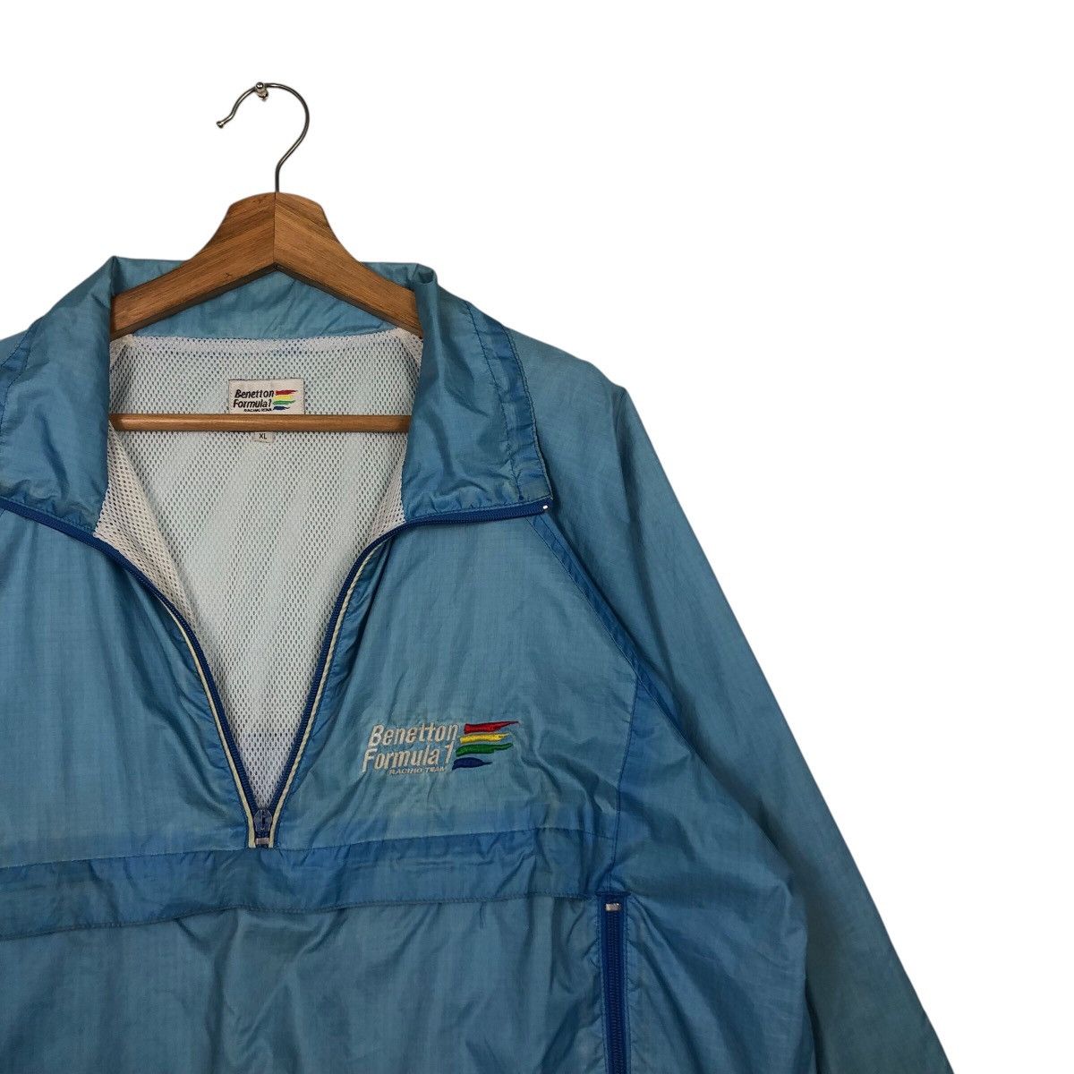 Japanese Brand 📌Vintage Half Zipper Anorak Jacket Benetton Formula 1 Team Size US XL / EU 56 / 4 - 6 Thumbnail