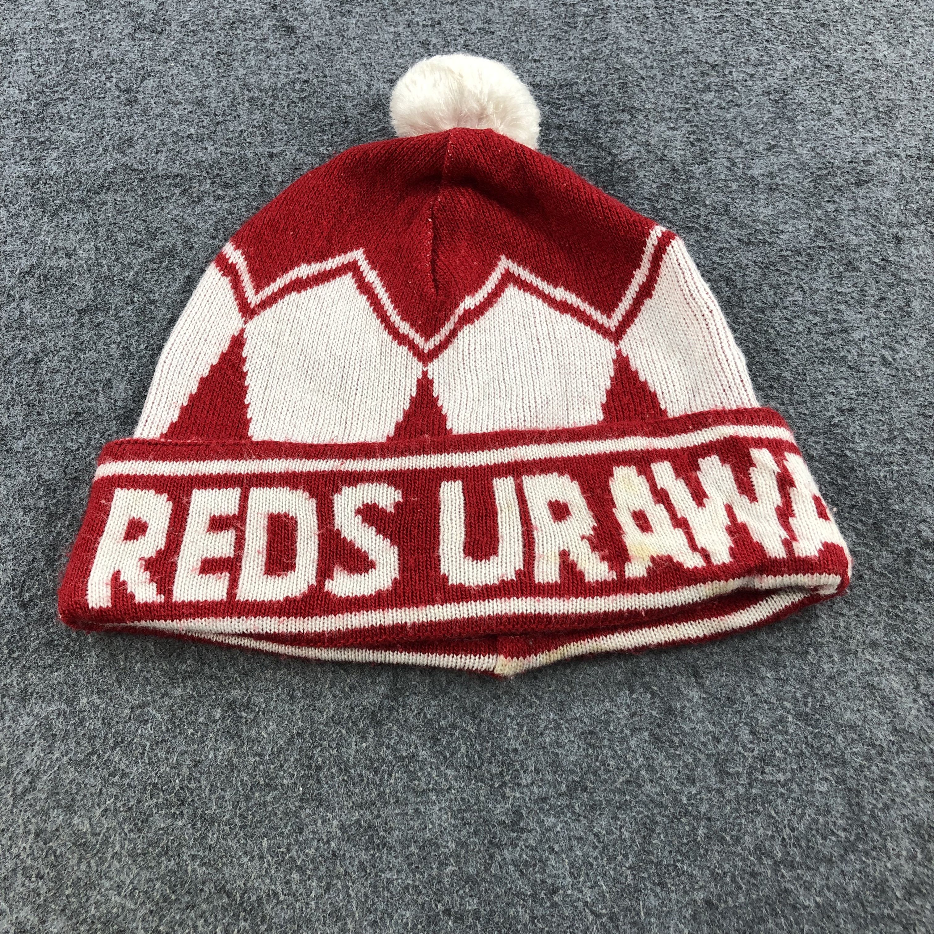 Japanese Brand Reds Urawa Bobble Beanie Snow Hat Snowcap B159 Size ONE SIZE - 1 Thumbnail