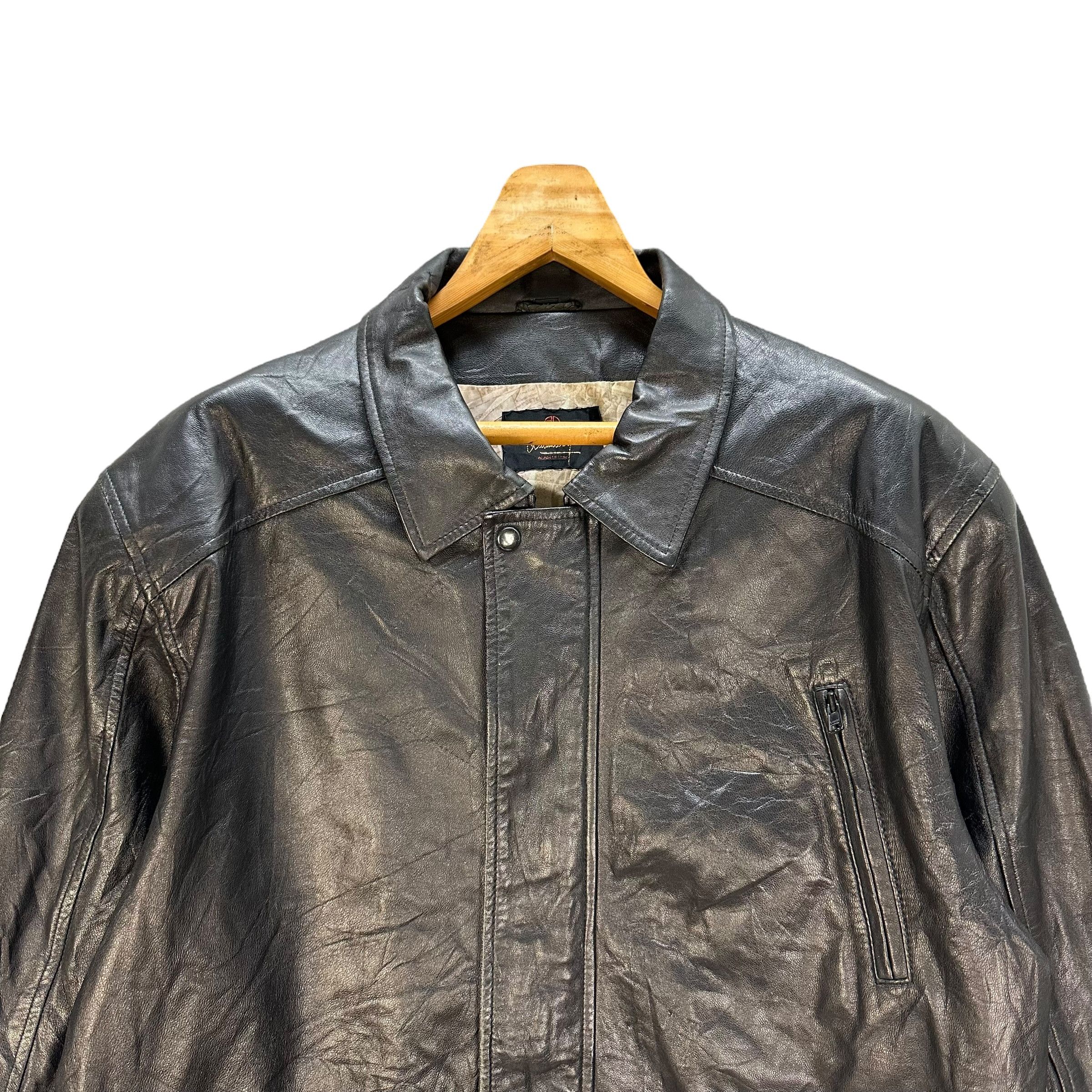 ALAIN DELON ALAIN DELON Made in Italy Pure Leather Jacket #A54-1242 Size US M / EU 48-50 / 2 - 2 Thumbnail