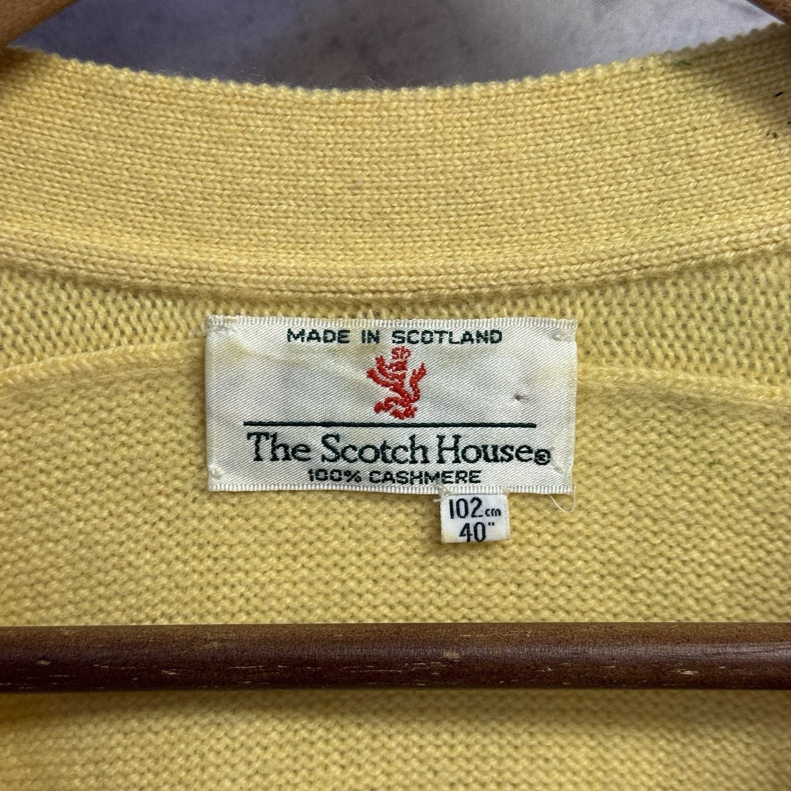 Vintage Vintage The Scotch House Cashmere Cardigan Sweater Womens 40 Size S / US 4 / IT 40 - 9 Thumbnail