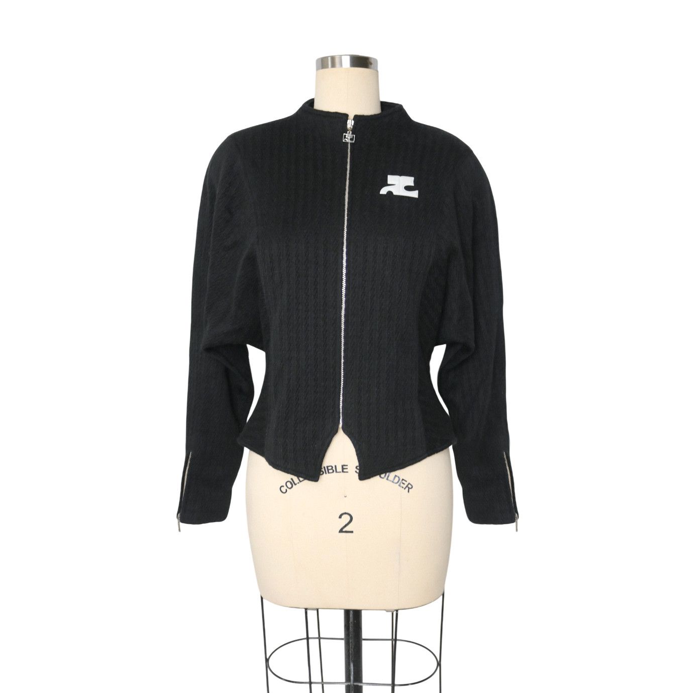 Courreges Courrèges Logo Patch Sculptural Batwing Jacket Size M / US 6-8 / IT 42-44 - 4 Thumbnail