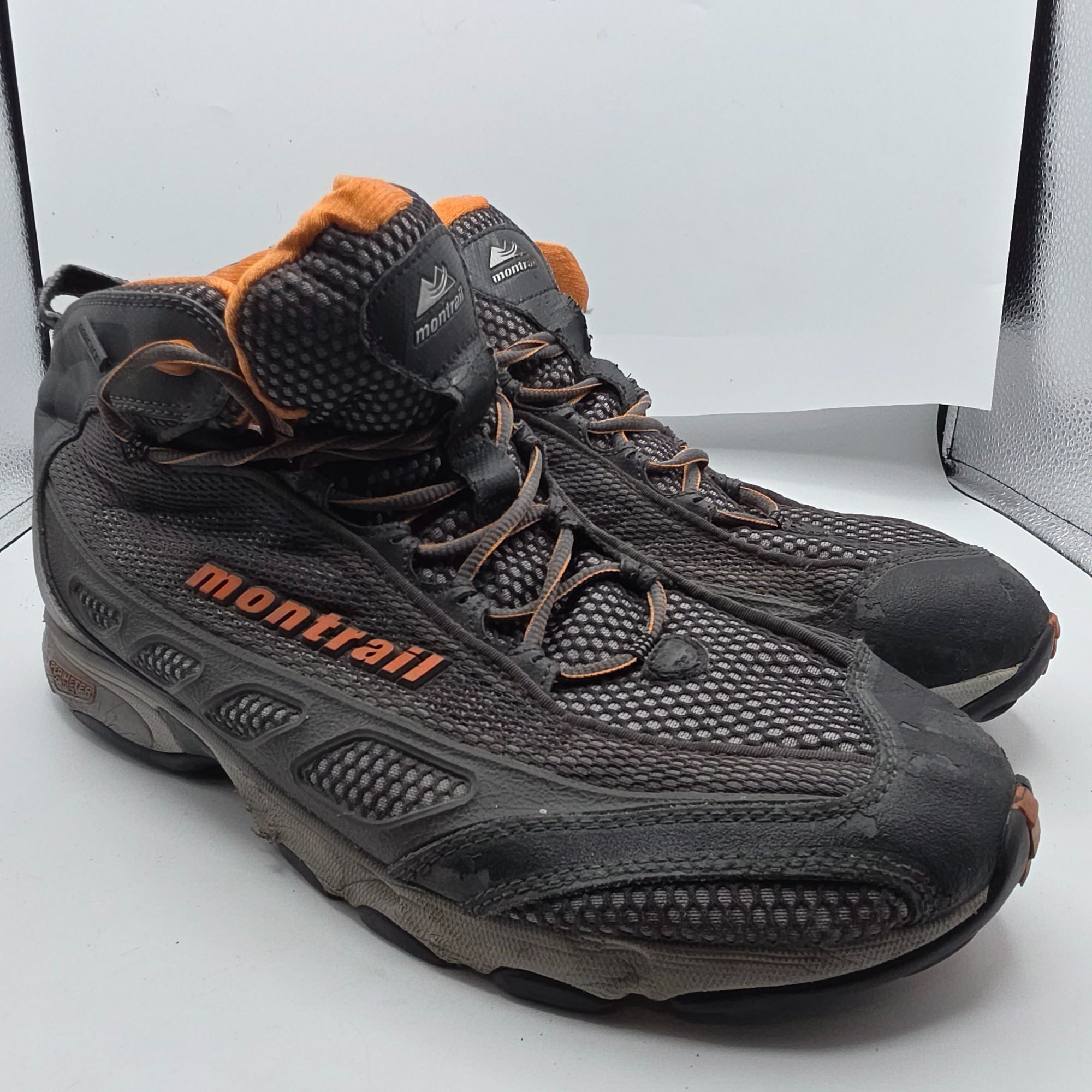 Other Montrail Hardrock Mid GTX Mens Size 12 Gray Orange Hiking Bo Size US 12 / EU 45 - 1 Thumbnail