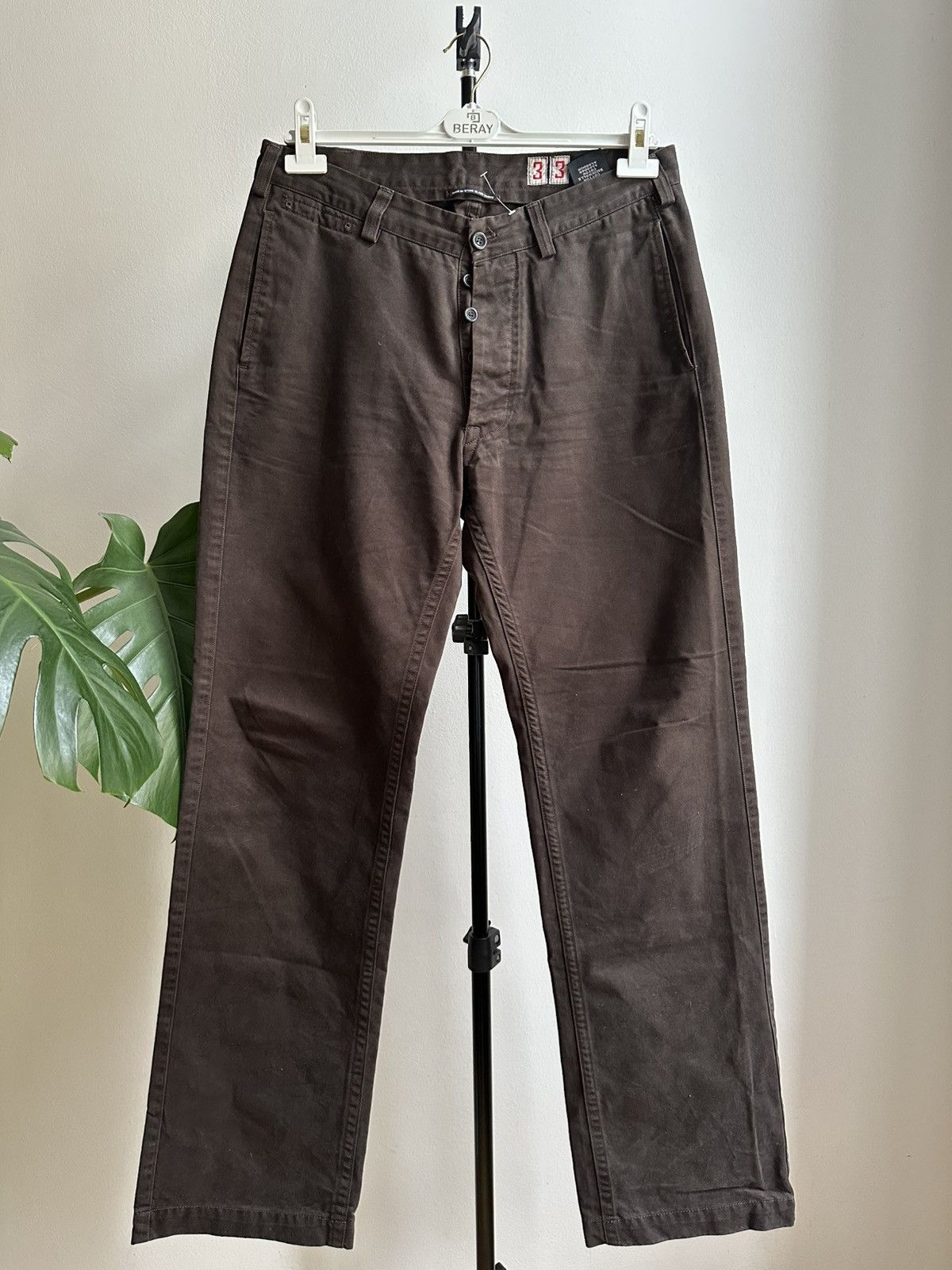 Stone Island Stone Island Denim Vintage Rare 00s Army Massimo Osti Pants Size US 33 - 14 Thumbnail