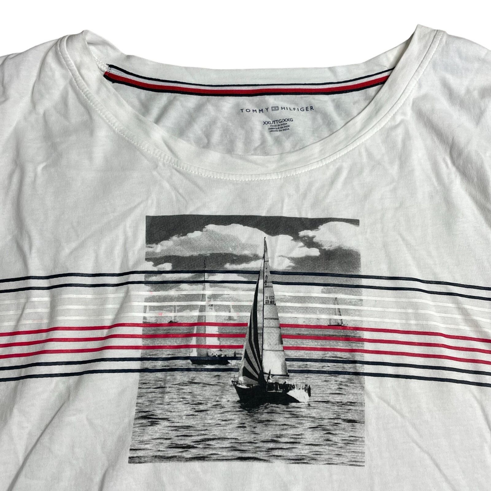 Tommy Hilfiger Tommy Hilfiger Sailboat Crewneck Size US XXL / EU 58 / 5 - 2 Thumbnail
