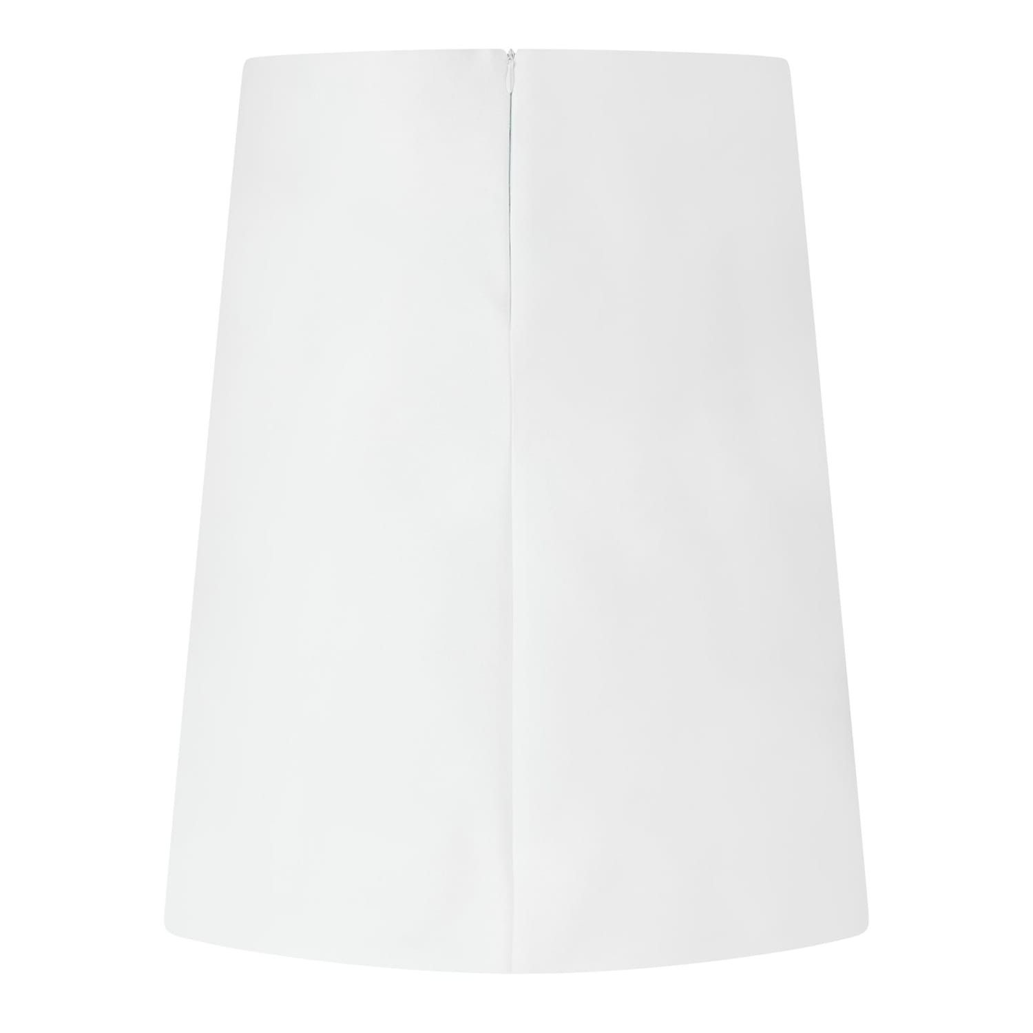 Bottega Veneta Bottega Veneta Bv Silk Midi Skirt in White Size 36" / US 14 / IT 50 - 2 Thumbnail