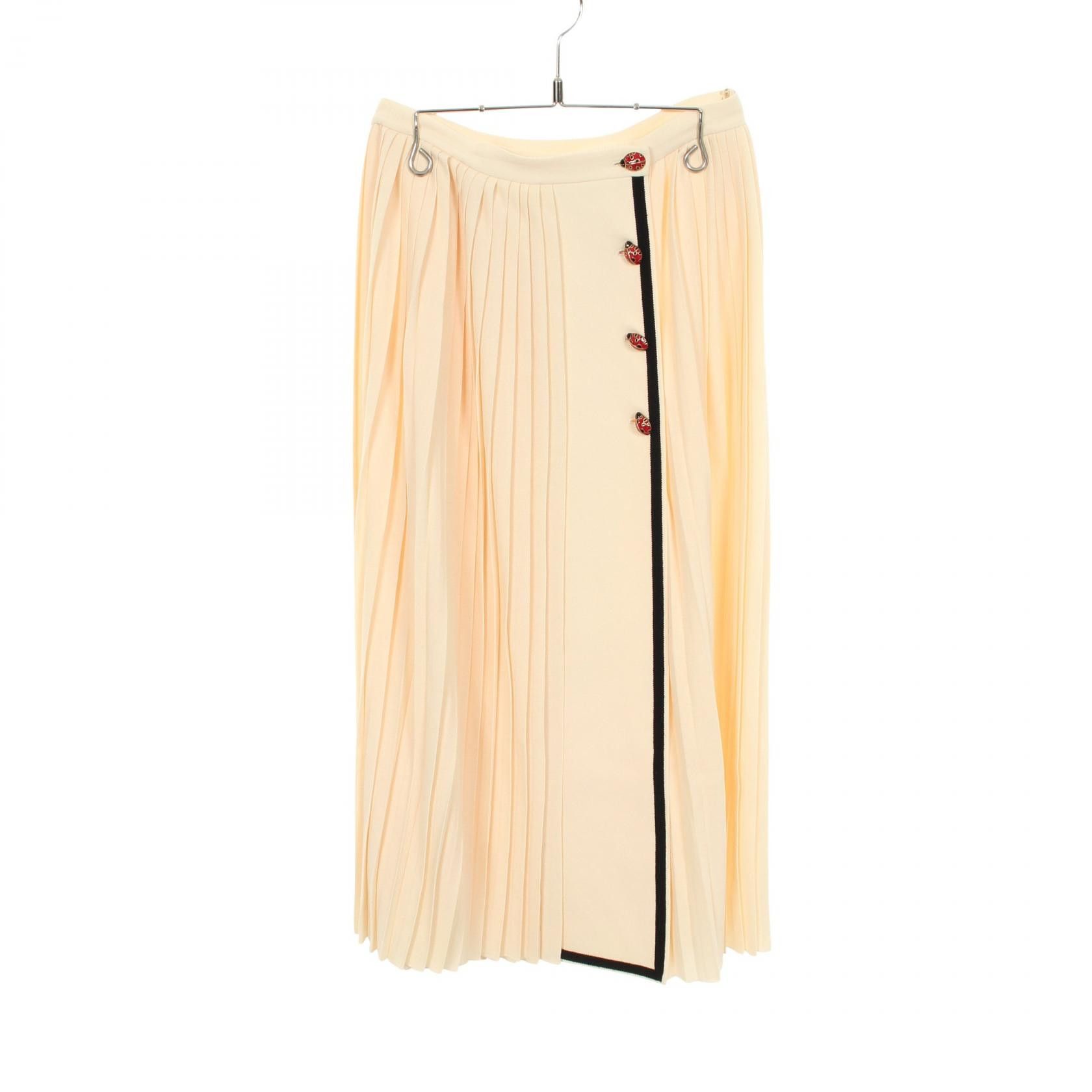 Gucci Gucci Gucci Wool Pleated Skirt Textile Skirts 523510 DUTY FREE for USA Size ONE SIZE - 1 Thumbnail