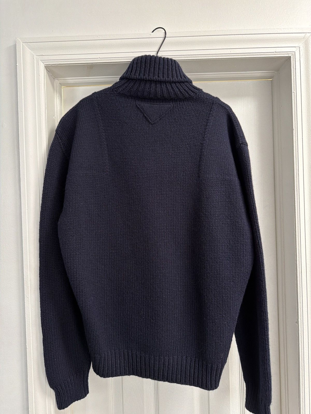 Prada Prada Navy Wool Turtleneck Size US S / EU 44-46 / 1 - 2 Thumbnail