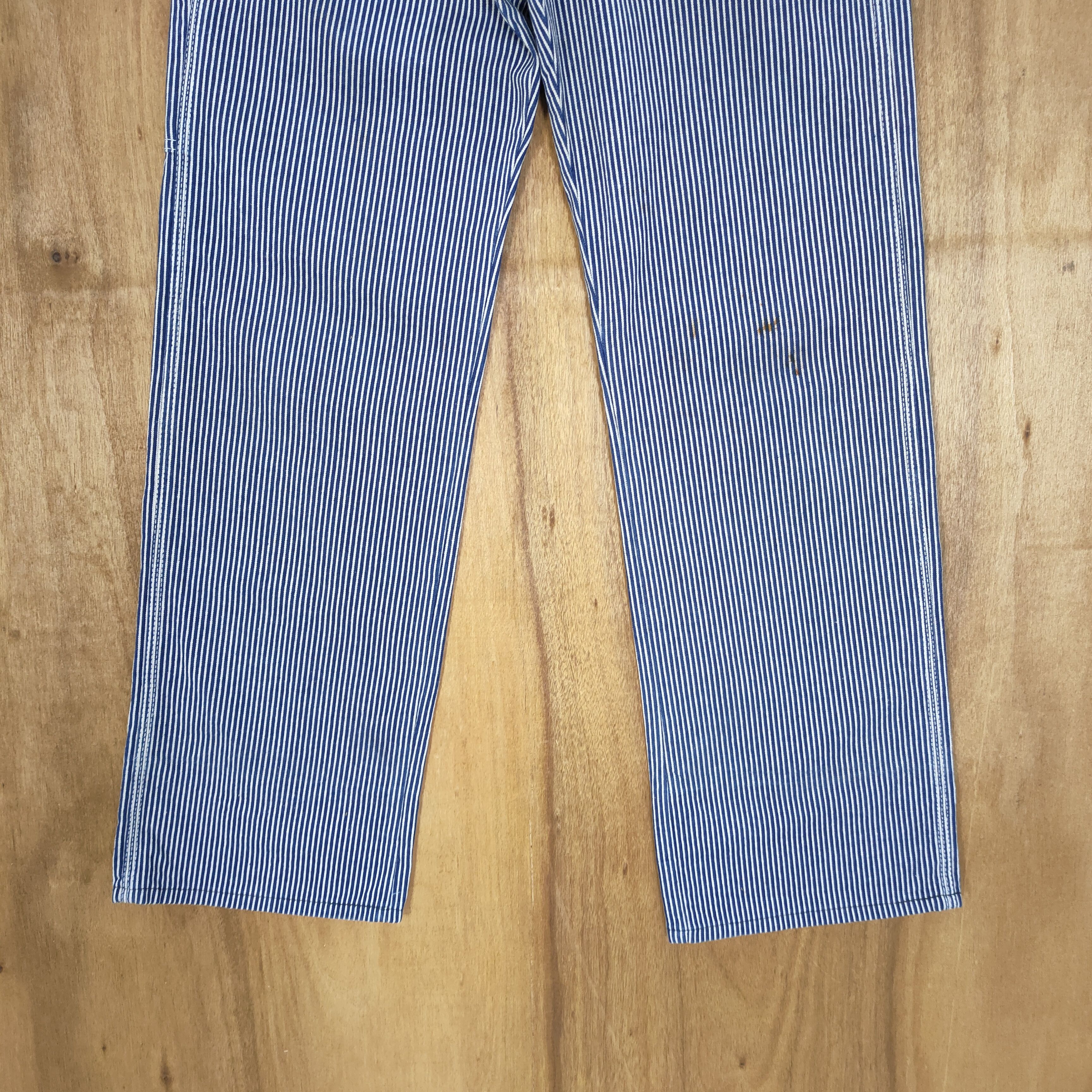 Japanese Brand × OVER THE STRiPES VINTAGE JAPANESE HICKORY STRIPE CARGO PANTS Size US 28 / EU 44 - 5 Thumbnail