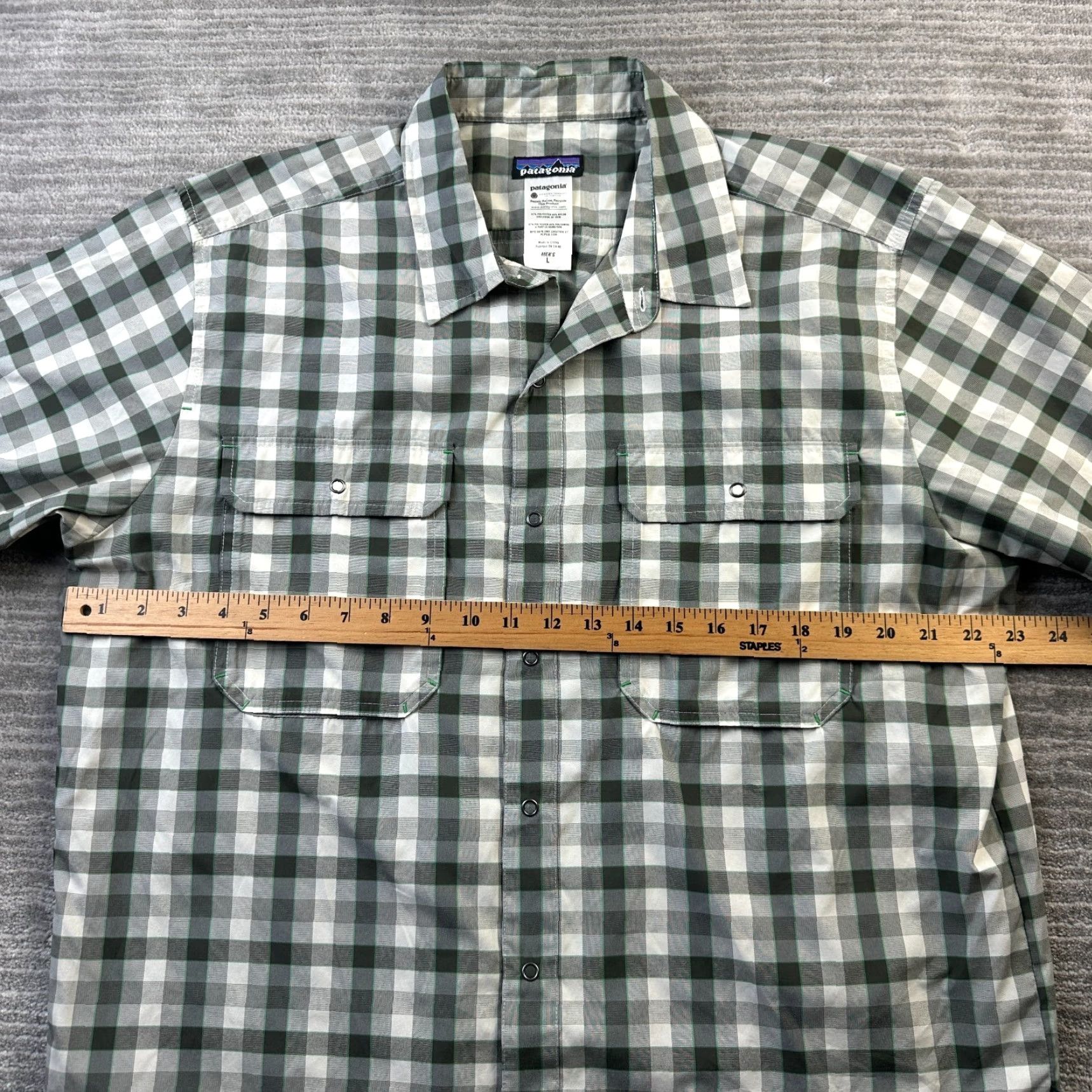 Patagonia Patagonia Shirt Mens Large Green Snap Utility Fishing Outdoor El Ray Size US L / EU 52-54 / 3 - 7 Thumbnail