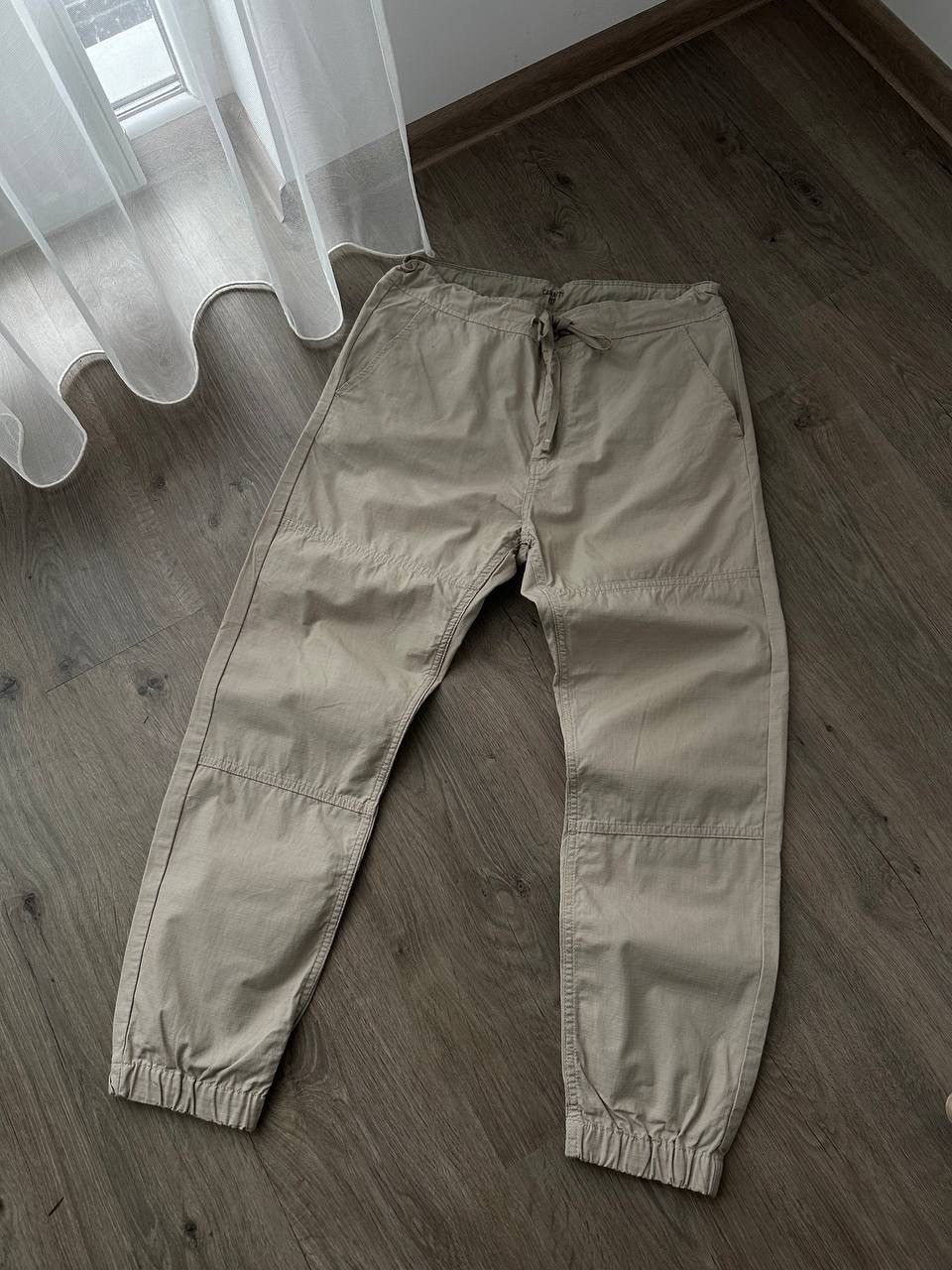 Carhartt × Carhartt Wip × Vintage Vintage Carhartt Beige Big Logo Pants Size US 30 / EU 46 - 5 Thumbnail