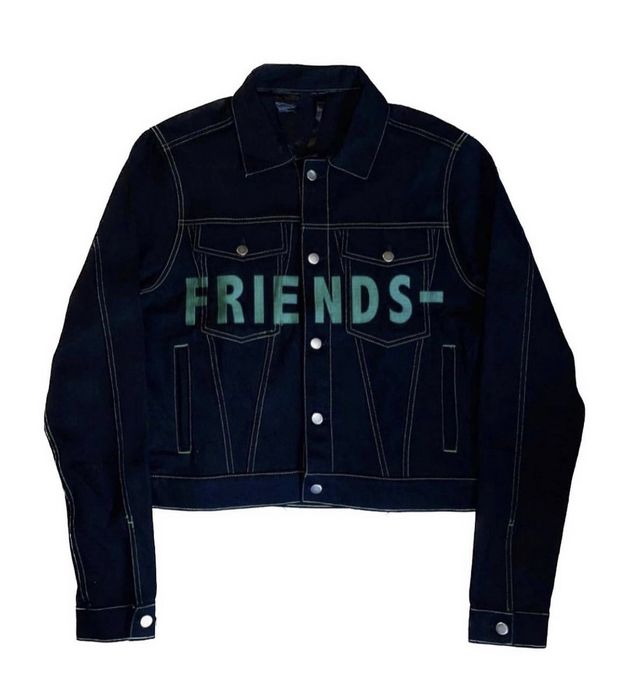 Vlone friends denim clearance jacket