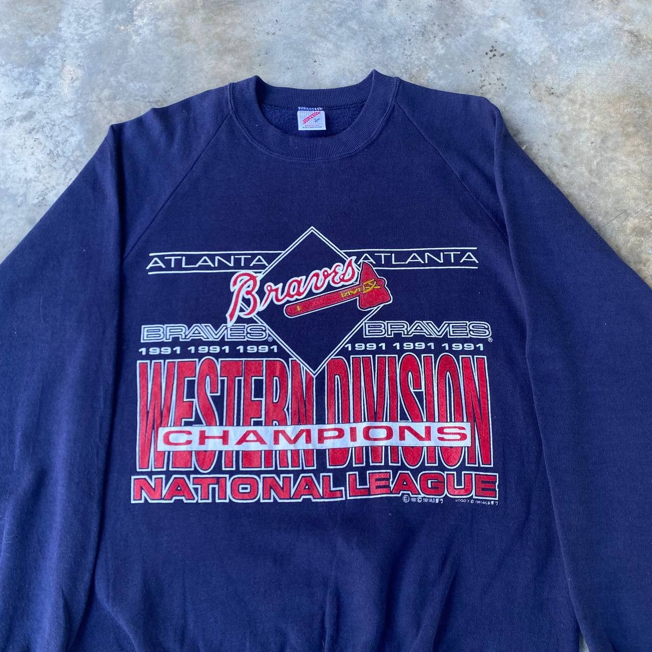 Vintage VINTAGE 1991 MLB BRAVES ATLANTA CREWNECK Size US L / EU 52-54 / 3 - 10 Thumbnail