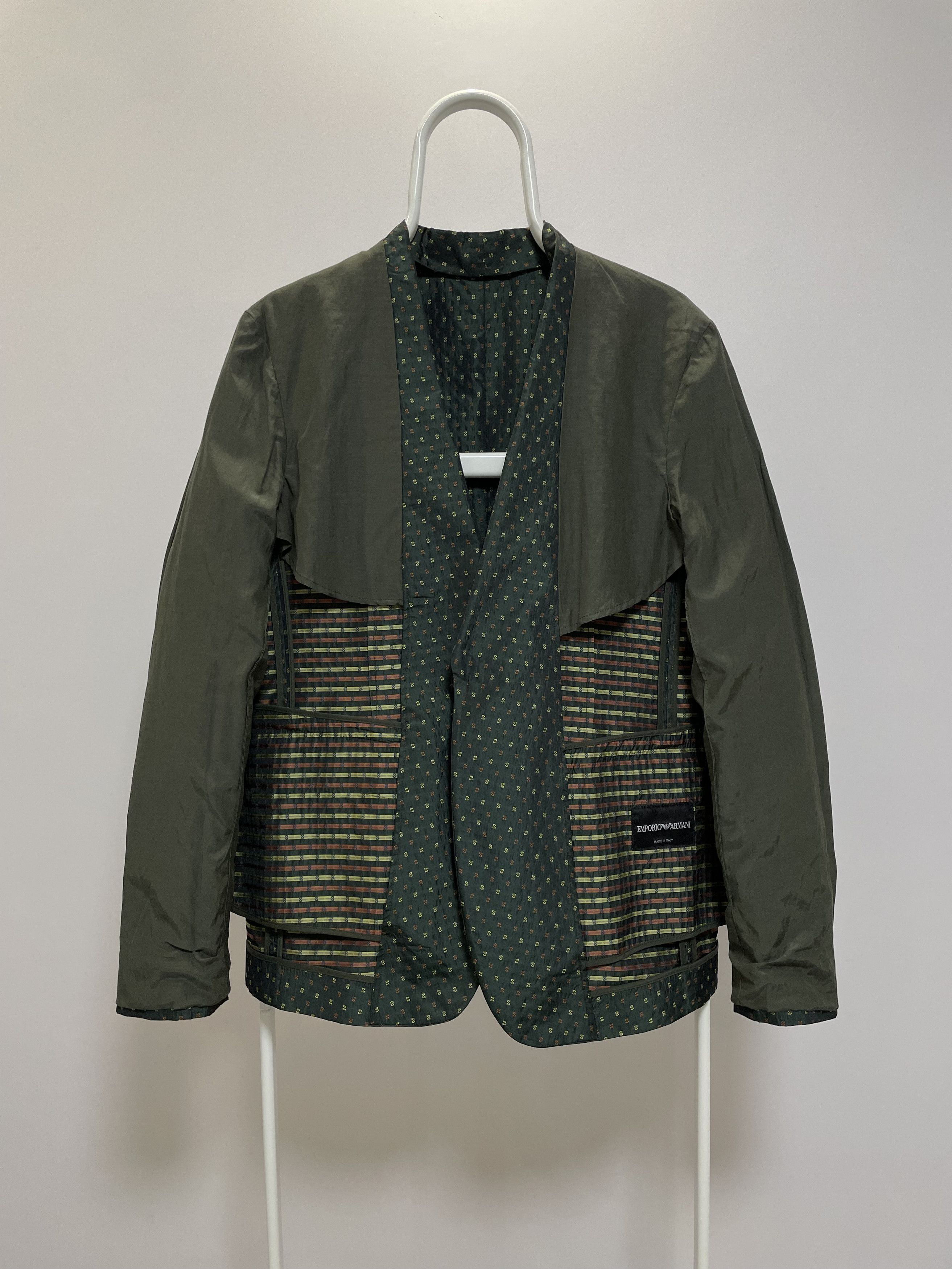 Emporio Armani EMPORIO ARMANI Blazer Jacket Textured Sport Coat Traveller Size 38R - 5 Thumbnail