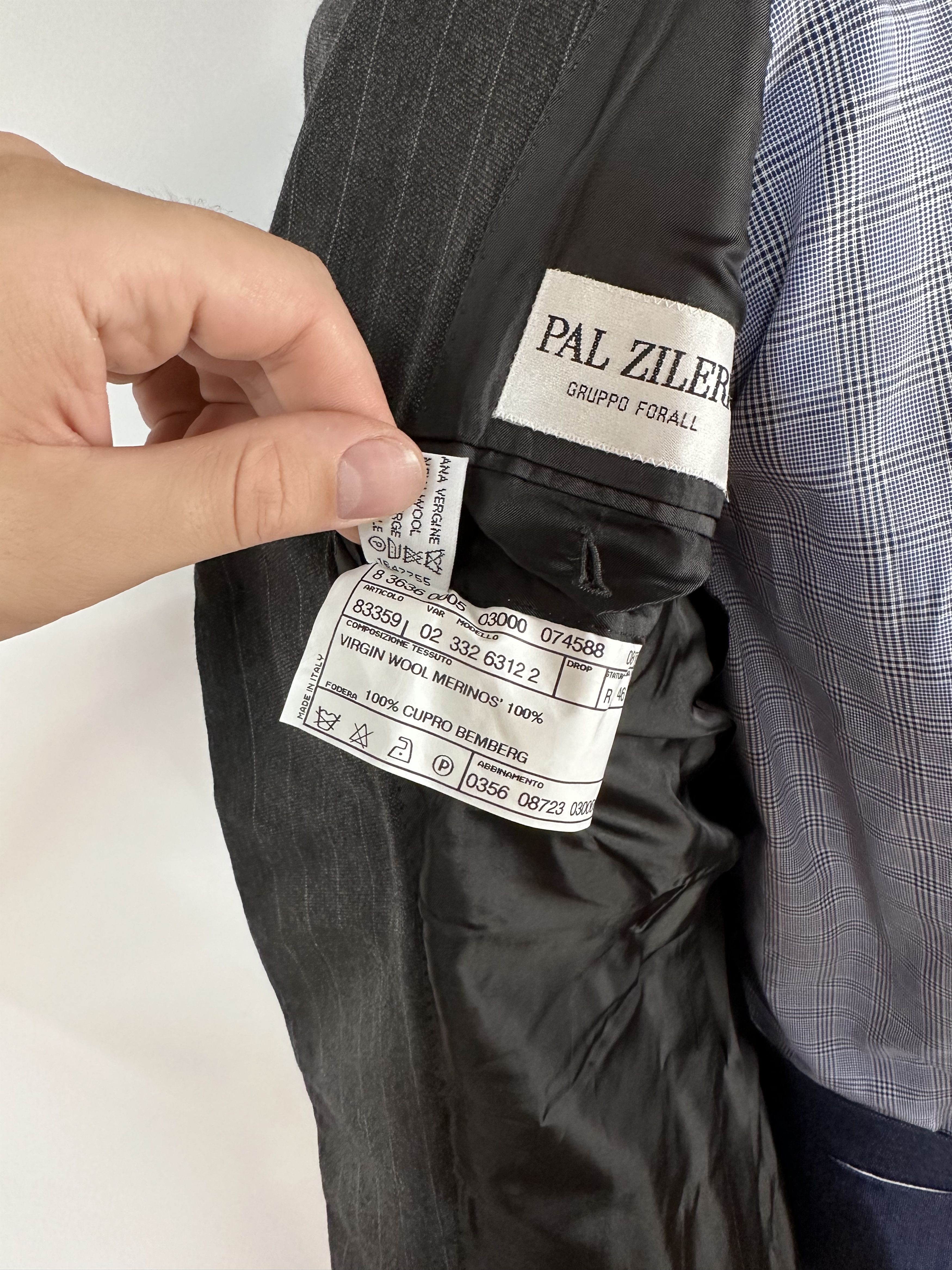 Grailed × Pal Zileri PAL ZILERI Gray Wool Blazer Sport Coat Jacke Mens Size 46 Size 46R - 10 Thumbnail
