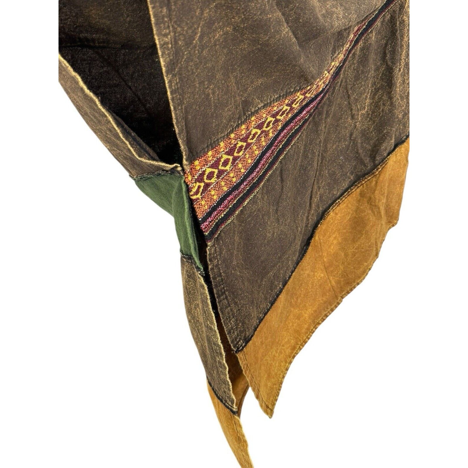 Kathmandu Vintage KATHMANDU IMPORTS Hooded Poncho 100% Cotton OS Size ONE SIZE - 8 Thumbnail