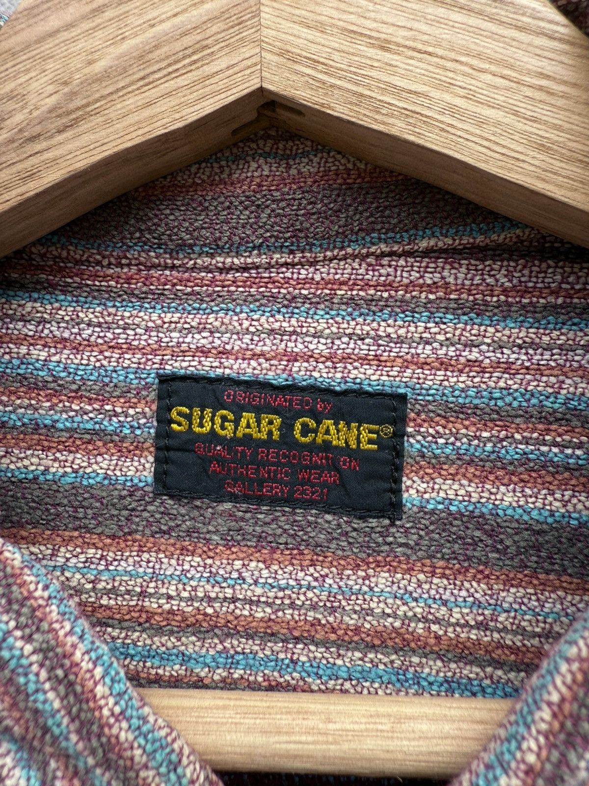 Sugar Cane Vintage Distressed SUGAR CANE Stripes Flannel Rare Design Size US L / EU 52-54 / 3 - 4 Thumbnail
