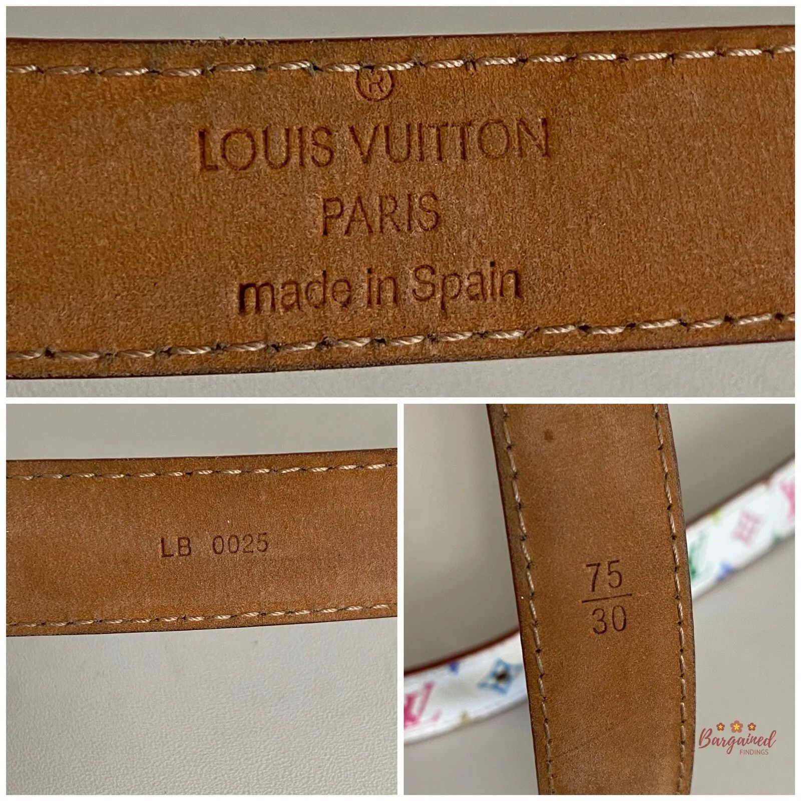 Louis Vuitton × Takashi Murakami Louis Vuitton Multicolor Monogram Coated Canvas Leather Belt Size ONE SIZE - 2 Thumbnail