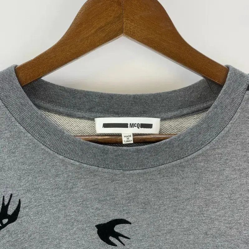 Alexander McQueen Alexander McQueen Gray Cotton Men's Sweatshirt . Size US XL / EU 56 / 4 - 3 Thumbnail