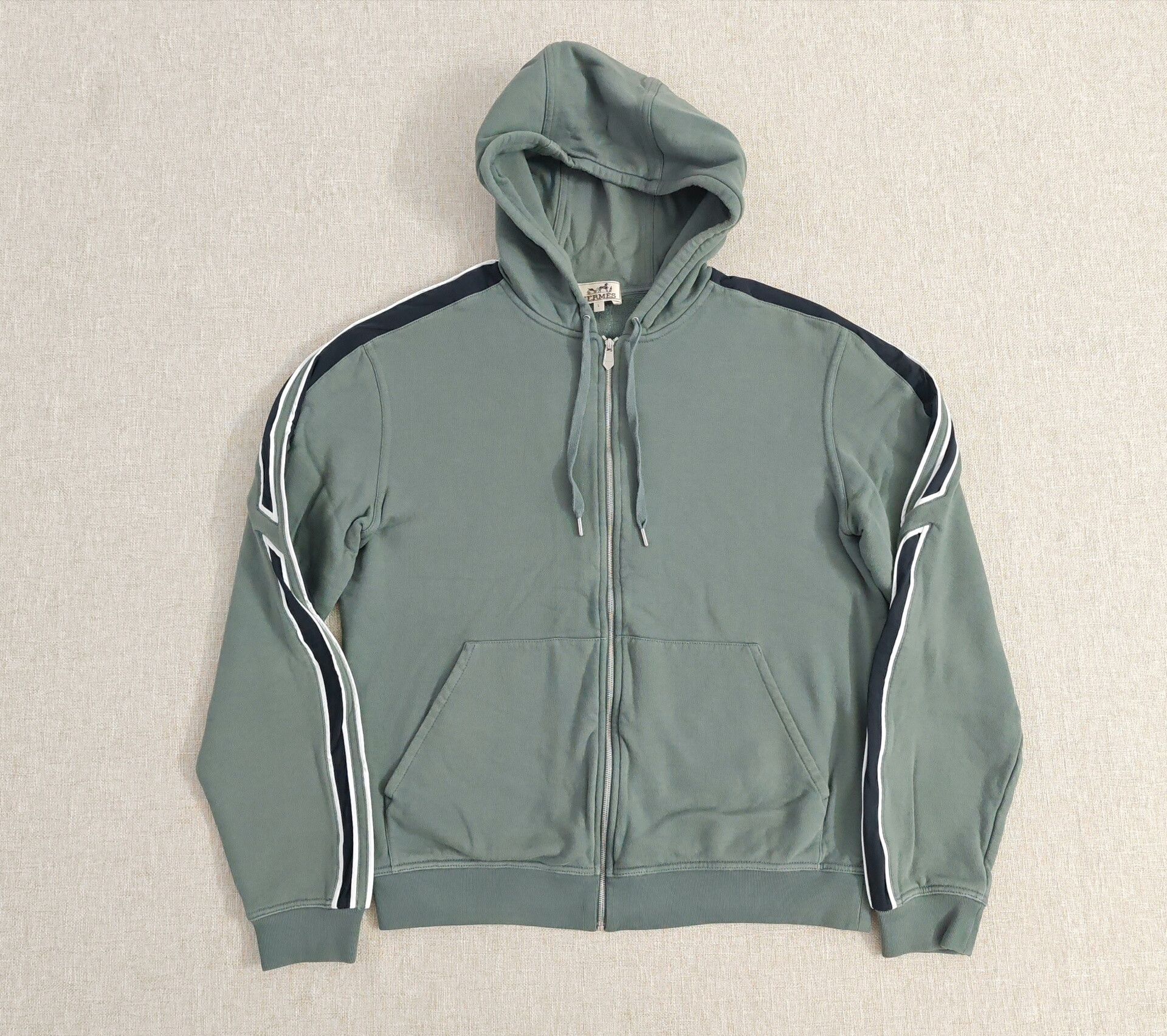 Hermes Hermes Men's Fleece Hoodie Jacket Size US L / EU 52-54 / 3 - 1 Thumbnail