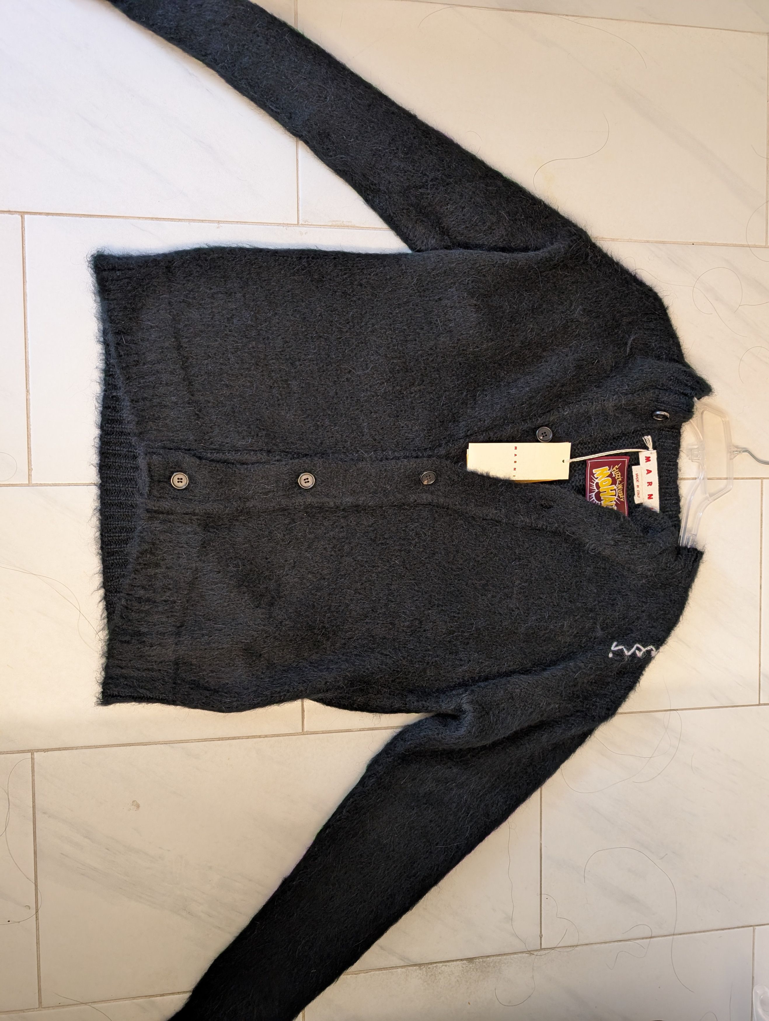 Marni Fuzzy Wuzzy Brushed Cardigan Size US L / EU 52-54 / 3 - 1 Thumbnail