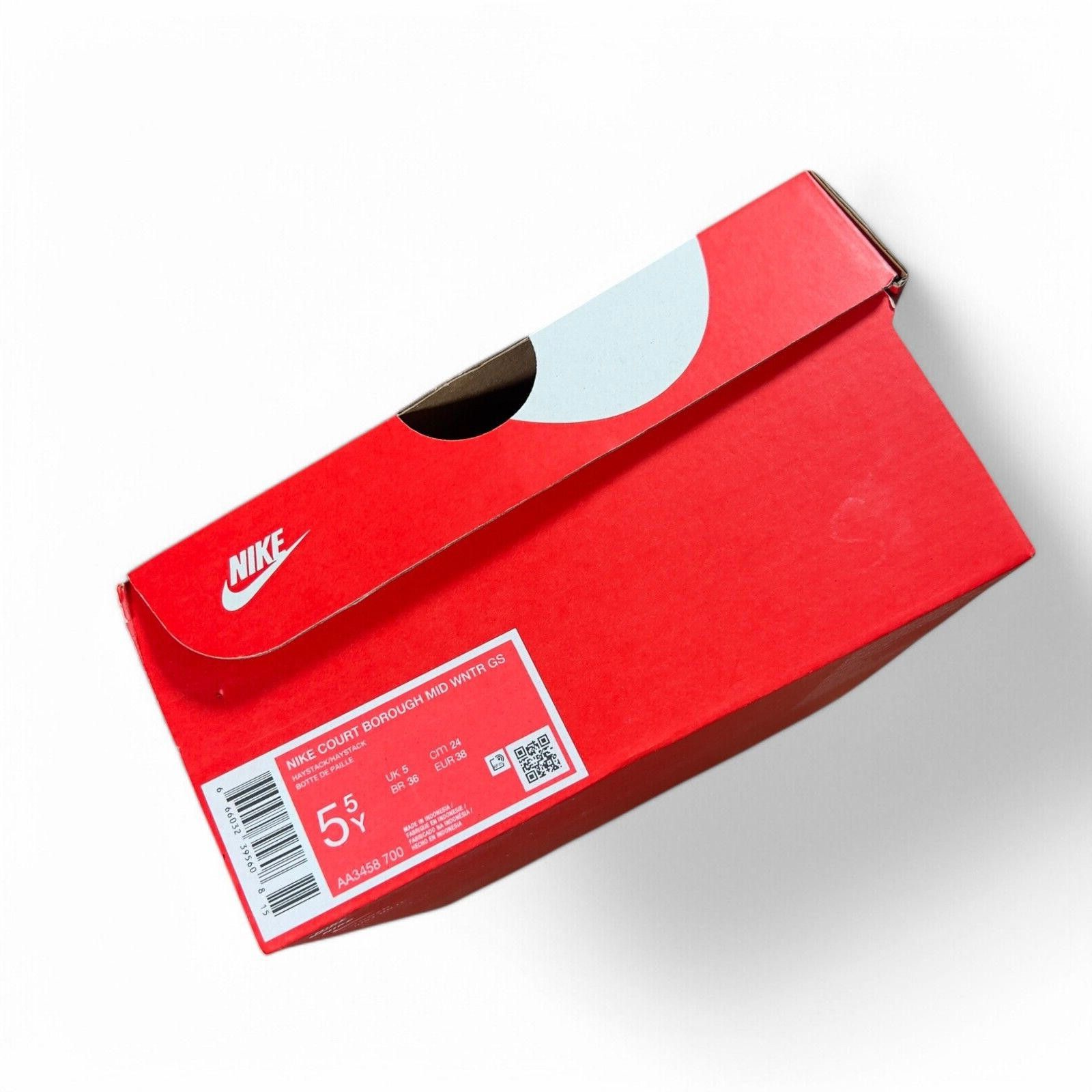 Nike 💥 Nike Court Borough Mid WNTR GS Haystack Trainers UK 5 Size US 5.5 / EU 38 - 6 Thumbnail