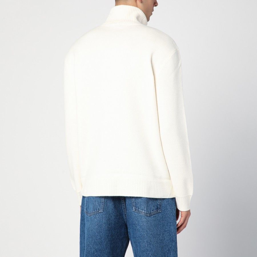 A.P.C. o1d2blof1224 Turtleneck Sweater in Ecru Size US L / EU 52-54 / 3 - 3 Thumbnail
