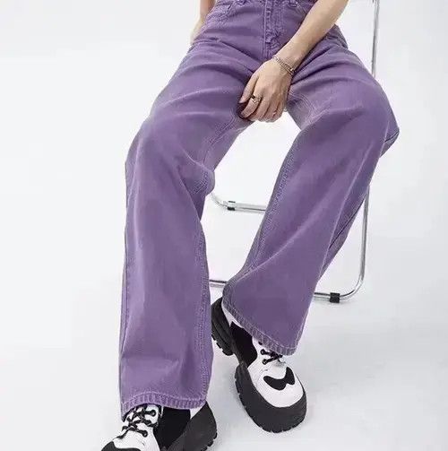Other Vintage Purple High Waist Streetwear Jeans Size US 29 - 4 Thumbnail