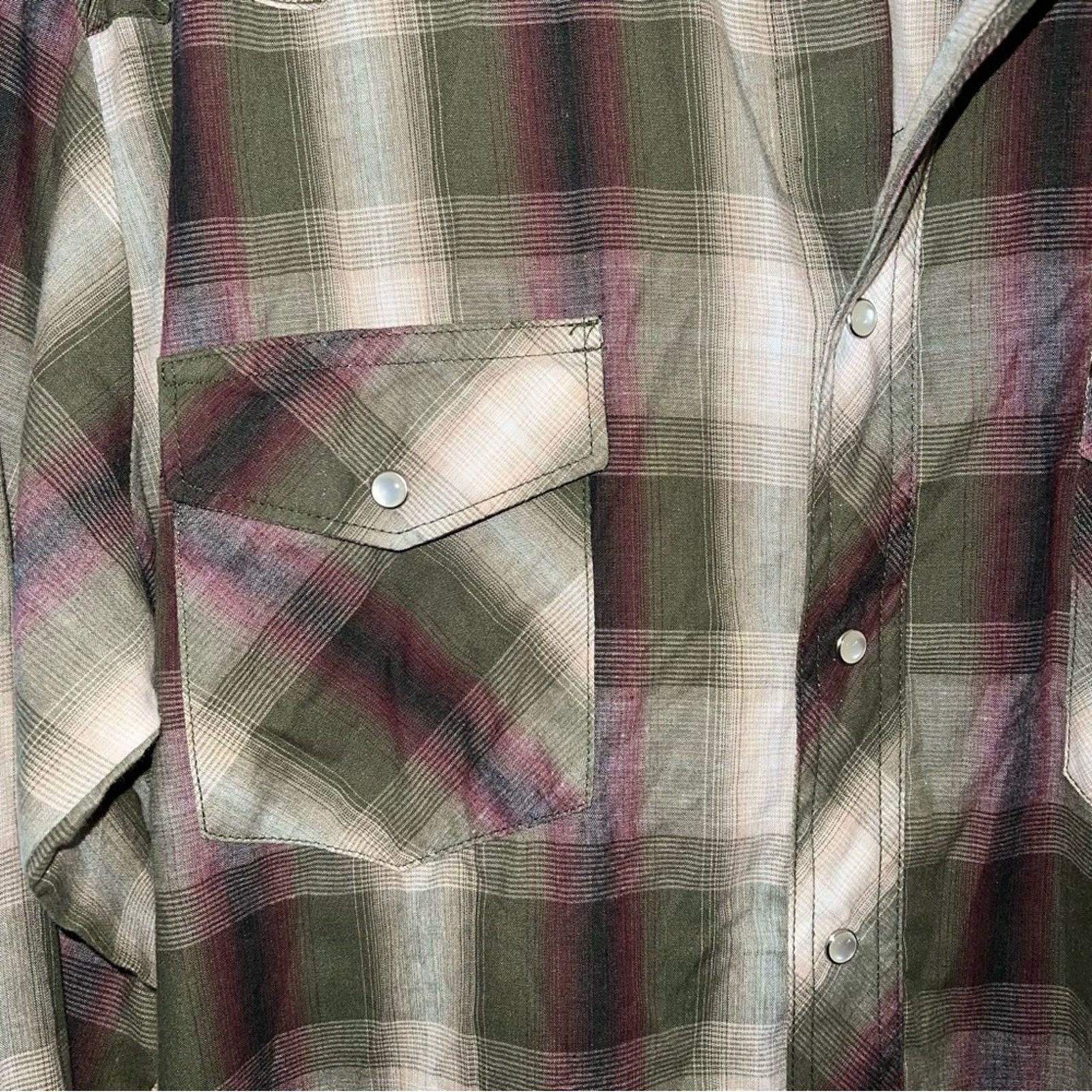 Wrangler VNTG WRANGLER plaid pearl snap western shirt M Size US M / EU 48-50 / 2 - 3 Thumbnail