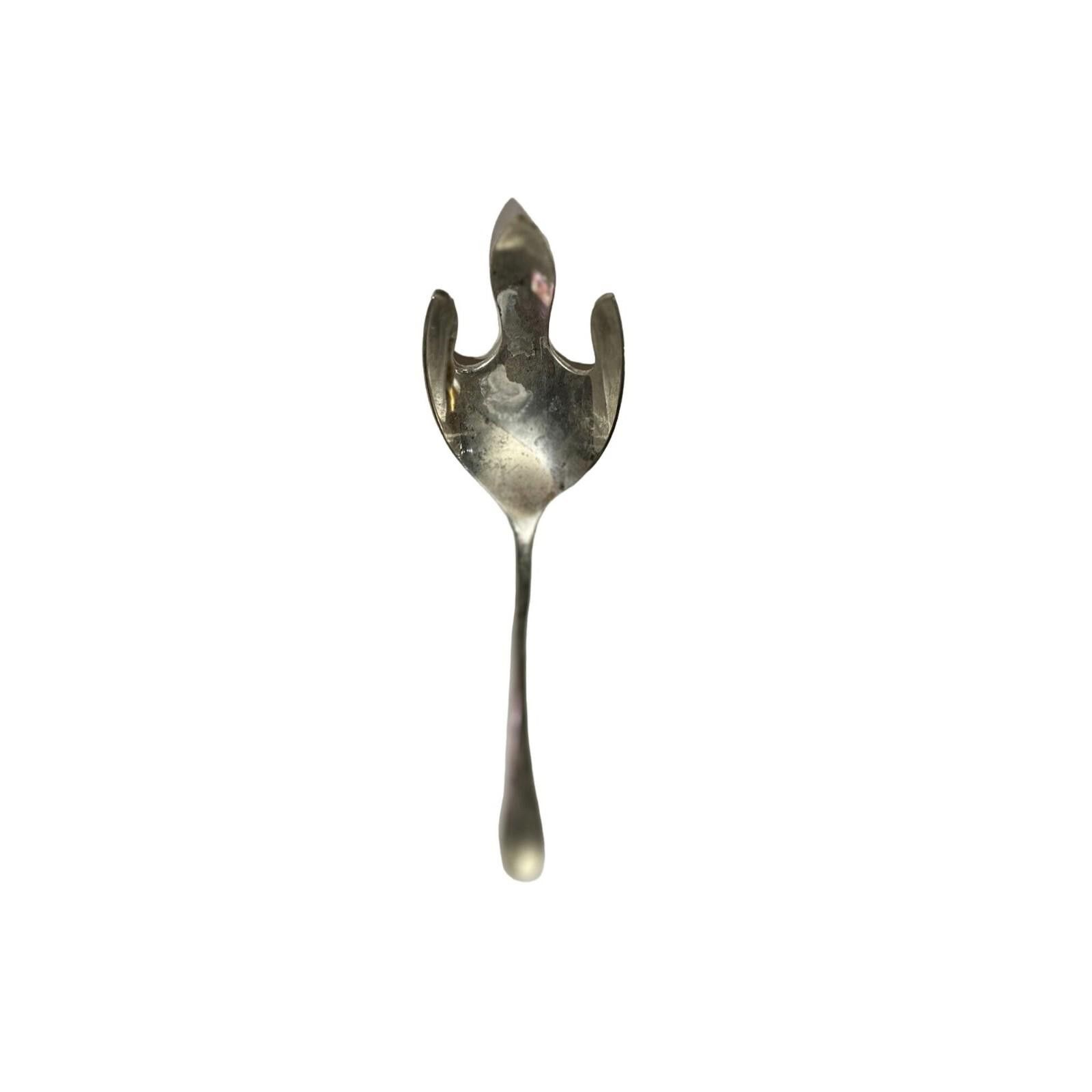 Unknown London Vintage Silver toned Salad Spoon Spork Metal Elegance Size ONE SIZE - 6 Thumbnail
