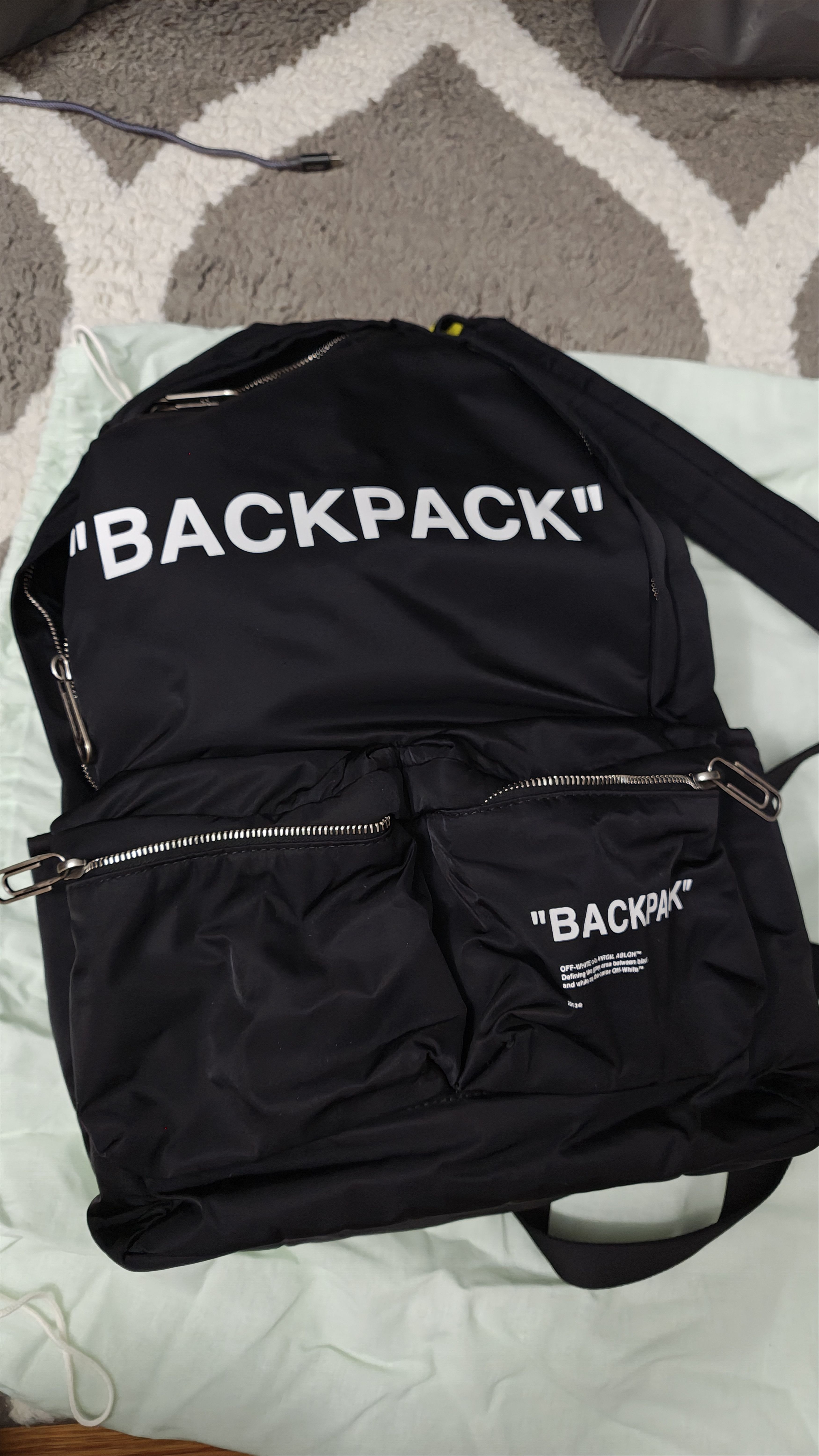Off-White Off white Quote Backpack Size ONE SIZE - 6 Thumbnail