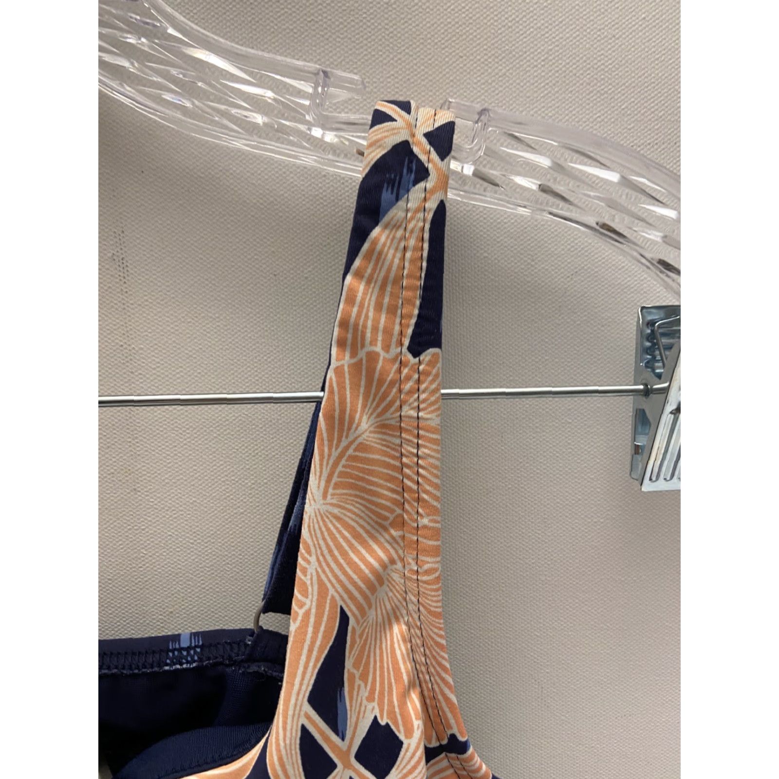 Lands' End VINTAGE Lands' End Tankini Top Women 4 Swimwear Orange Blue Tanks/Swim Top Womens 4 Orange 90s/2000s Size S / US 4 / IT 40 - 3 Thumbnail