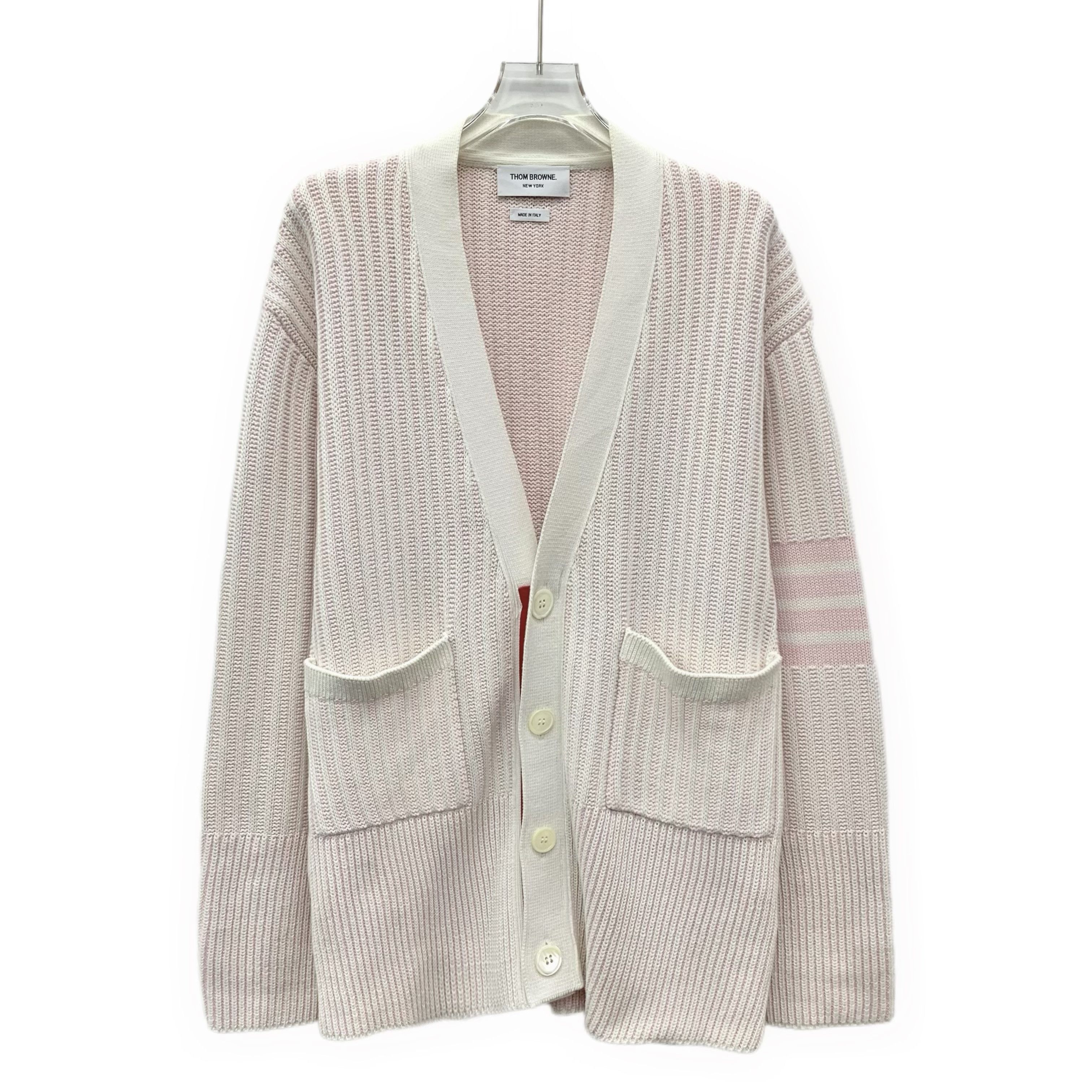 Thom Browne Thom Browne Four-Bar Cardigan Pink (1) Size M / US 6-8 / IT 42-44 - 1 Thumbnail
