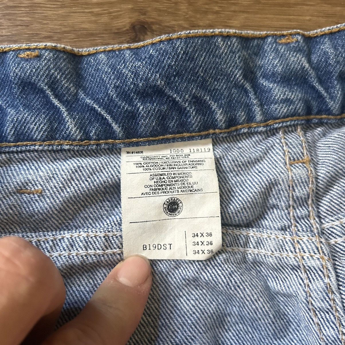 Carhartt Regular Carhartt Denim Jeans Size US 34 / EU 50 - 3 Thumbnail