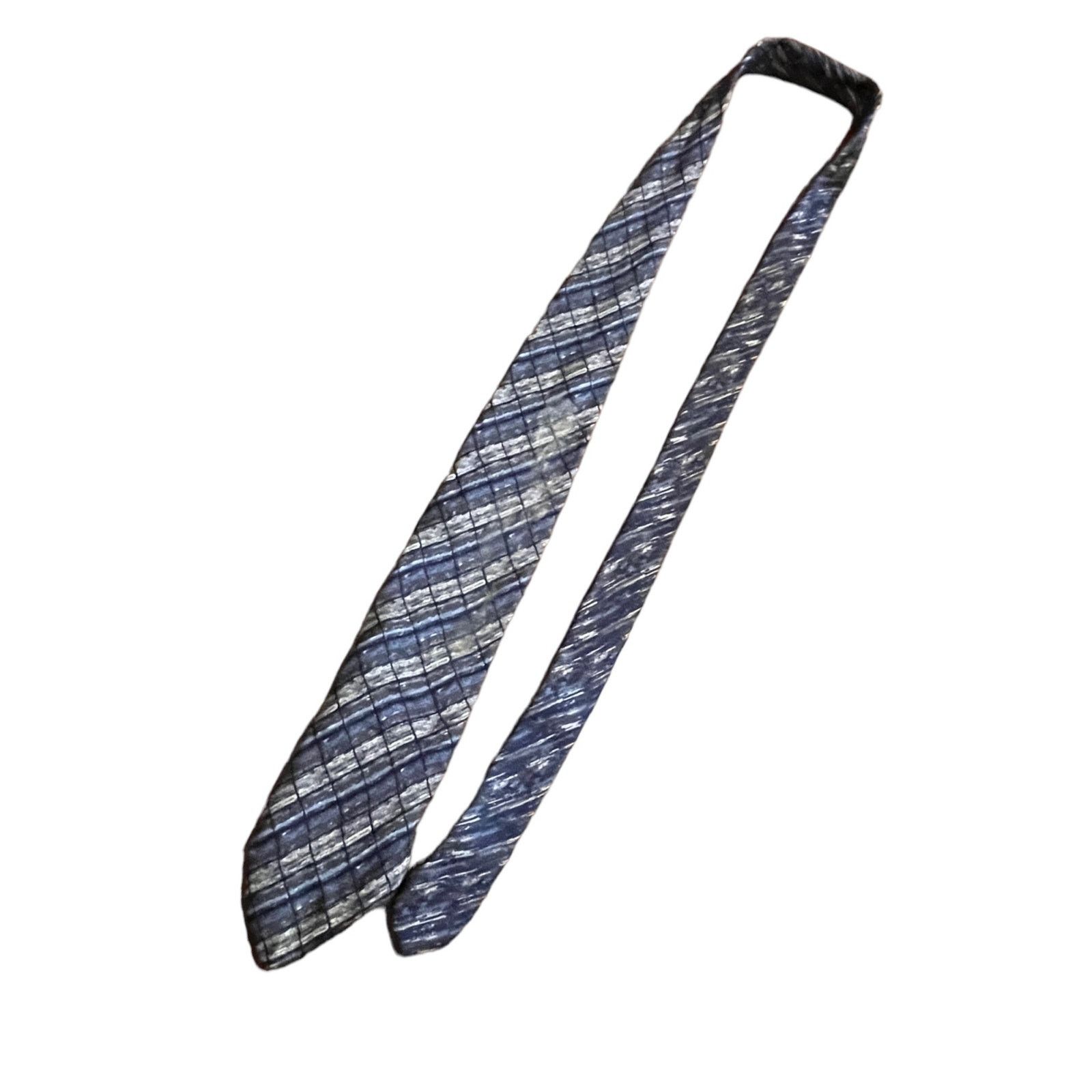 Missoni Missoni blue and gray geometric shapes silk tie Size ONE SIZE - 9 Thumbnail
