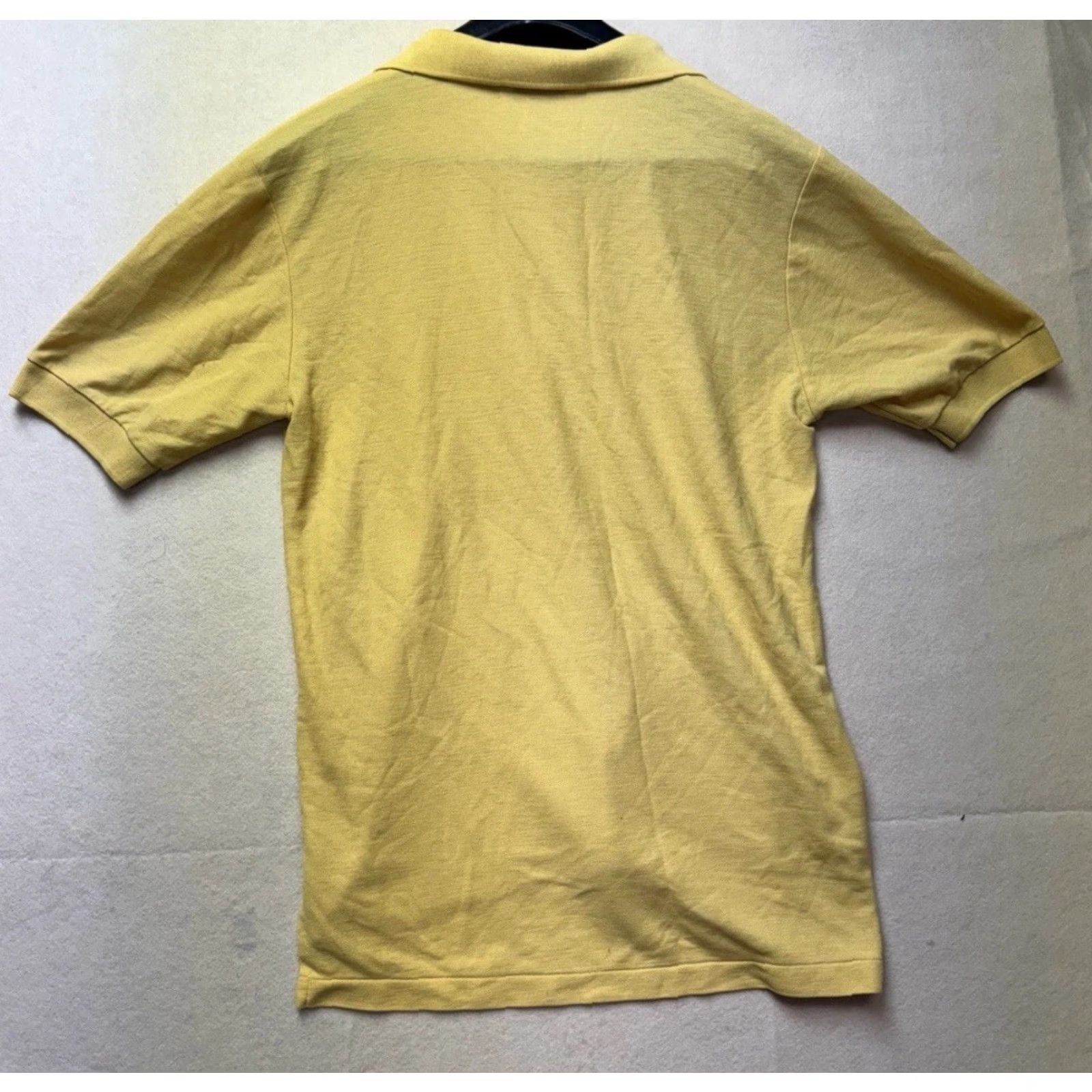 Levi's VINTAGE Levi's Polo Shirt M Yellow Made In USA Men Short Sleeve Collared 80s BASIC Casual Size US M / EU 48-50 / 2 - 2 Thumbnail