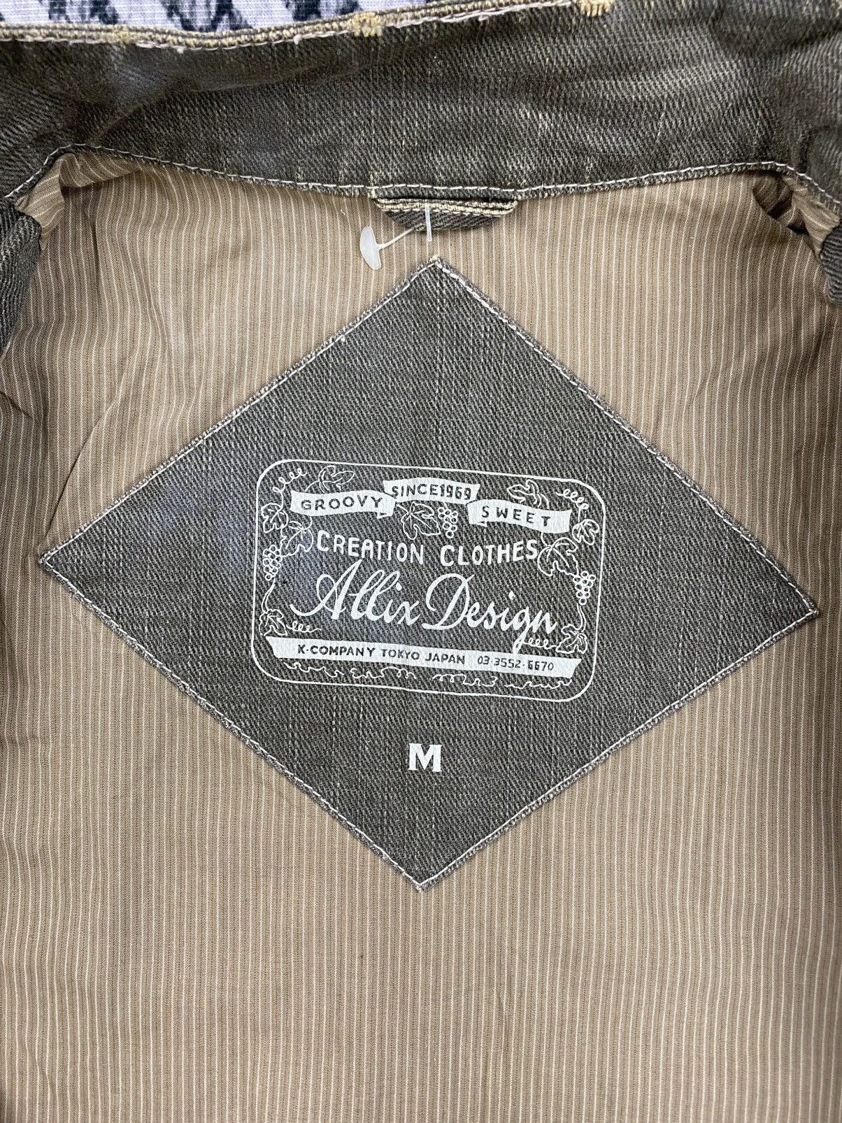 Japanese Brand Vintage Allix Design Company Tokyo Japan Denim Zipper Jacket Size US M / EU 48-50 / 2 - 11 Thumbnail