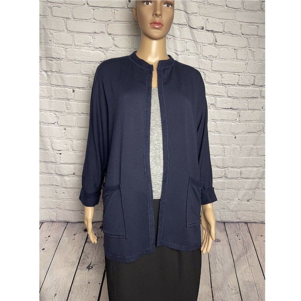 Splendid NWT New $168 SPLENDID Dolman Sleeve Cardigan Navy Size XS Size XS / US 0-2 / IT 36-38 - 3 Thumbnail
