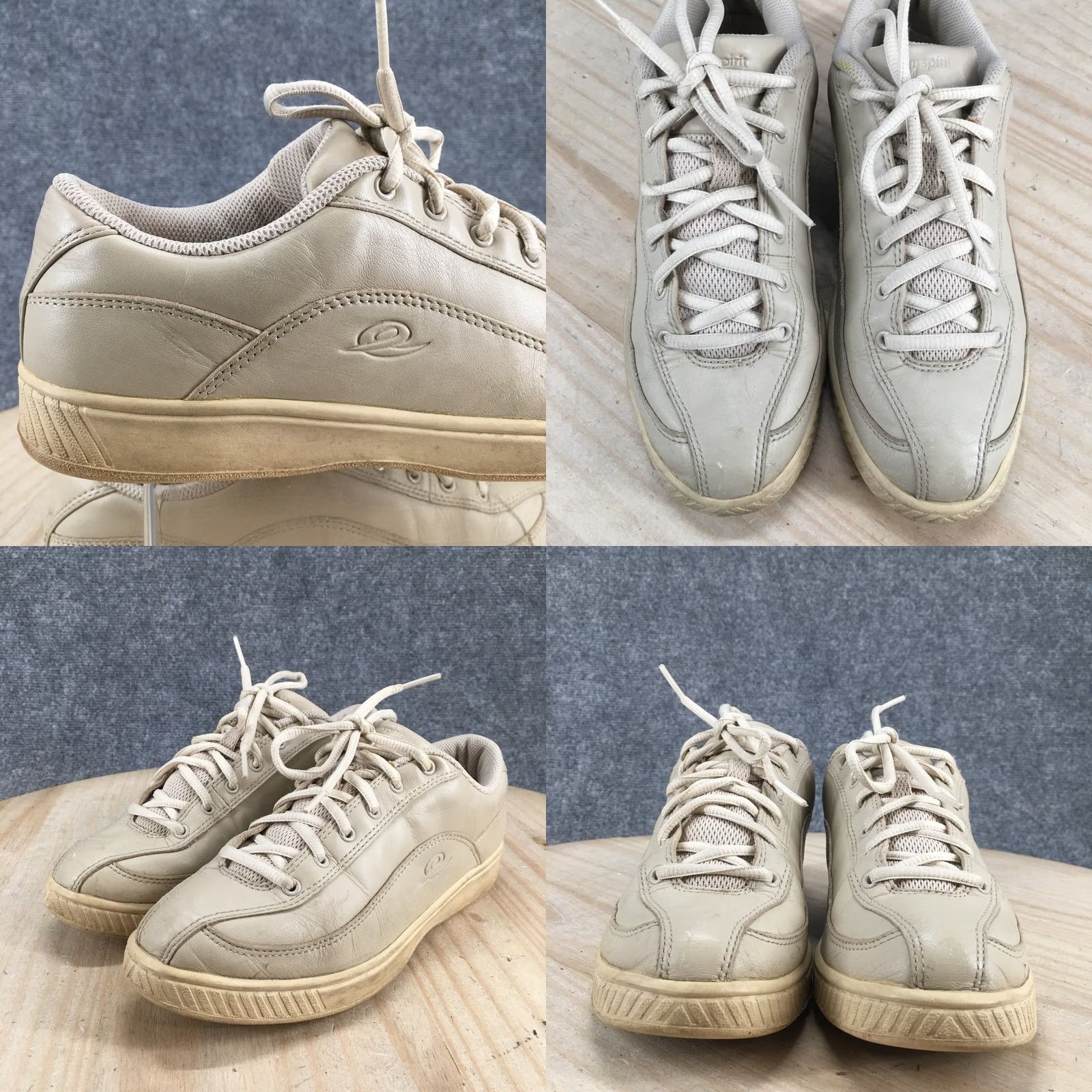Vintage Easy Spirit Casual Sneakers Brown Leather Lace Up Low Top Womens 7.5 M Size M / US 6-8 / IT 42-44 - 8 Thumbnail