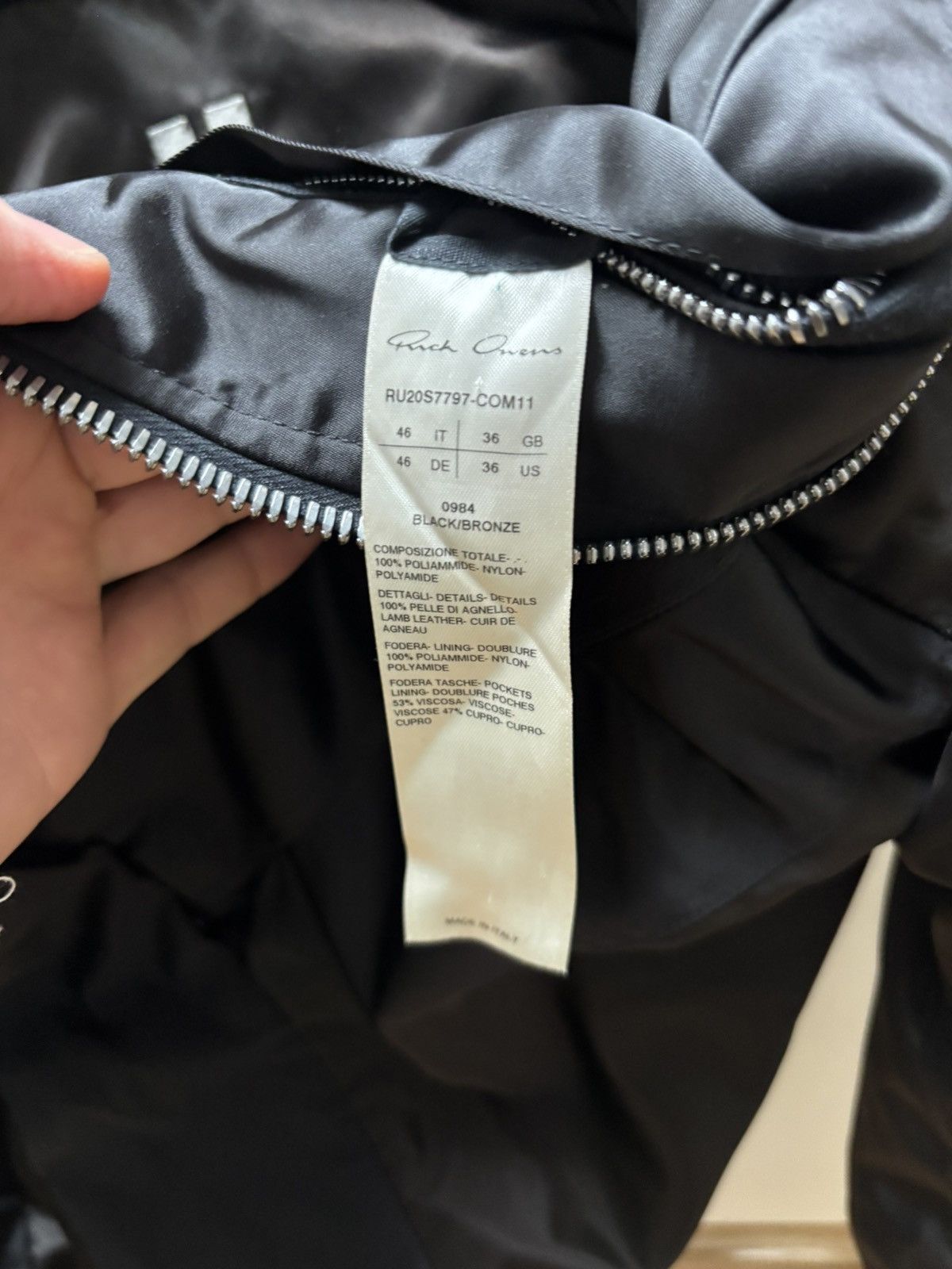Rick Owens Mainline Tecuatl Leather Panelled Stag Jacket Size US S / EU 44-46 / 1 - 8 Thumbnail