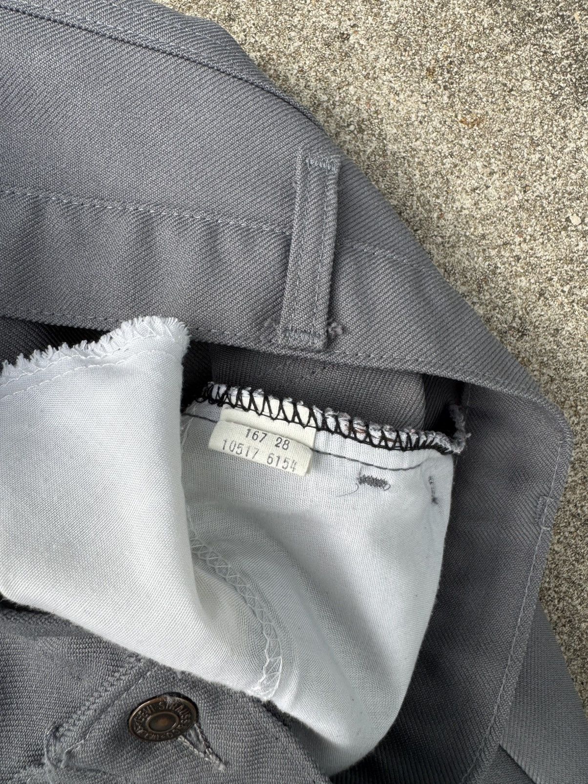Levi's × Vintage Vtg 70’s Levi’s 517 Flare Bootcut Polyester Gray Pants 35x31 Size US 35 - 8 Thumbnail