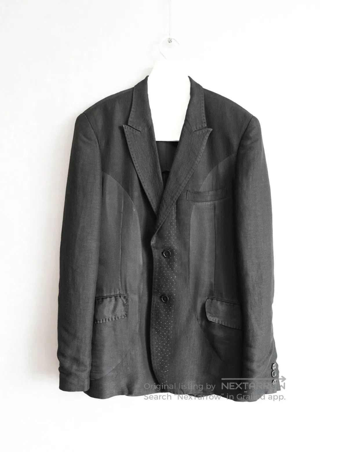 Yohji Yamamoto Sz 4 Yohji Yamamoto Pour Homme 09SS Stitches Jacket. Size US XL / EU 56 / 4 - 1 Thumbnail