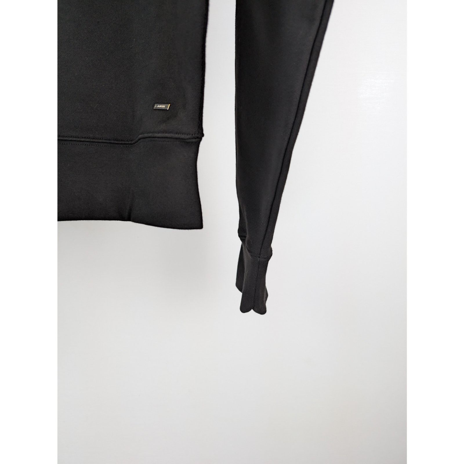 Amiri o1rshd1 Q:2 / Applique Logo Hoodie in Black Size US M / EU 48-50 / 2 - 14 Thumbnail