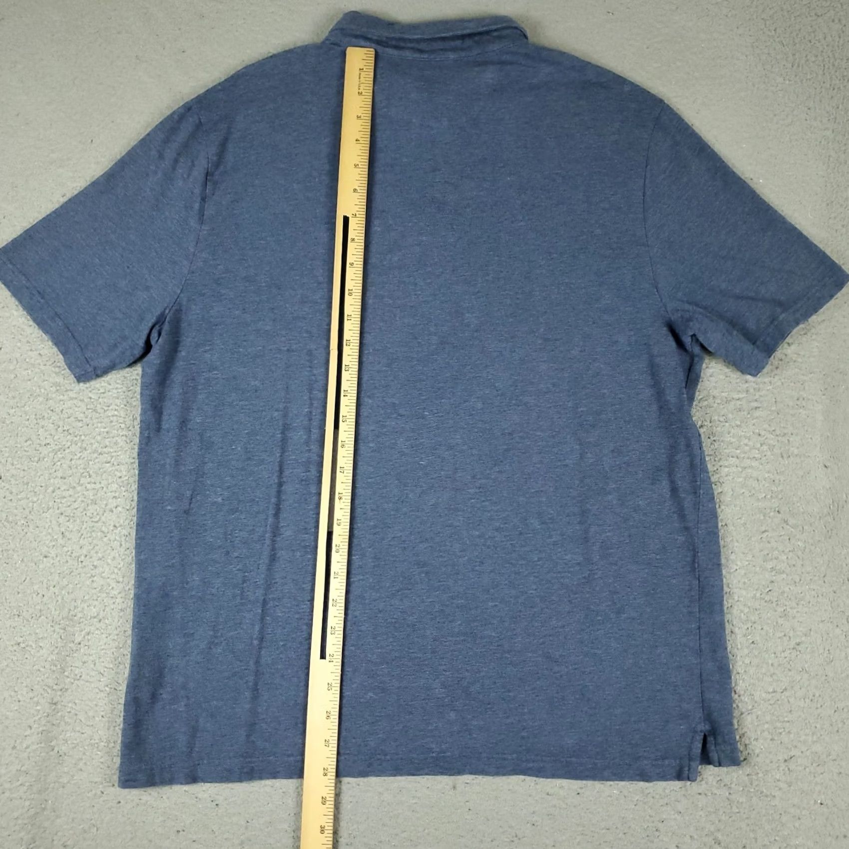 Faherty Faherty Polo Shirt Mens Size XL Blue Casual Short Sleeve Size US XL / EU 56 / 4 - 3 Thumbnail