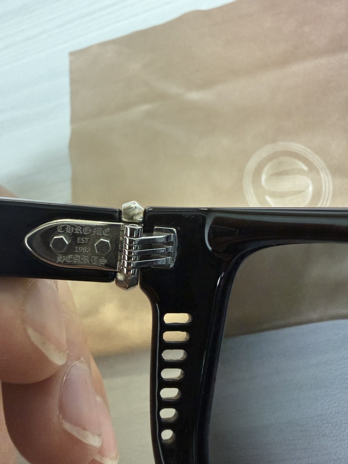 Chrome Hearts Chrome hearts disco stick sunglasses. Gloss black Size ONE SIZE - 7 Thumbnail