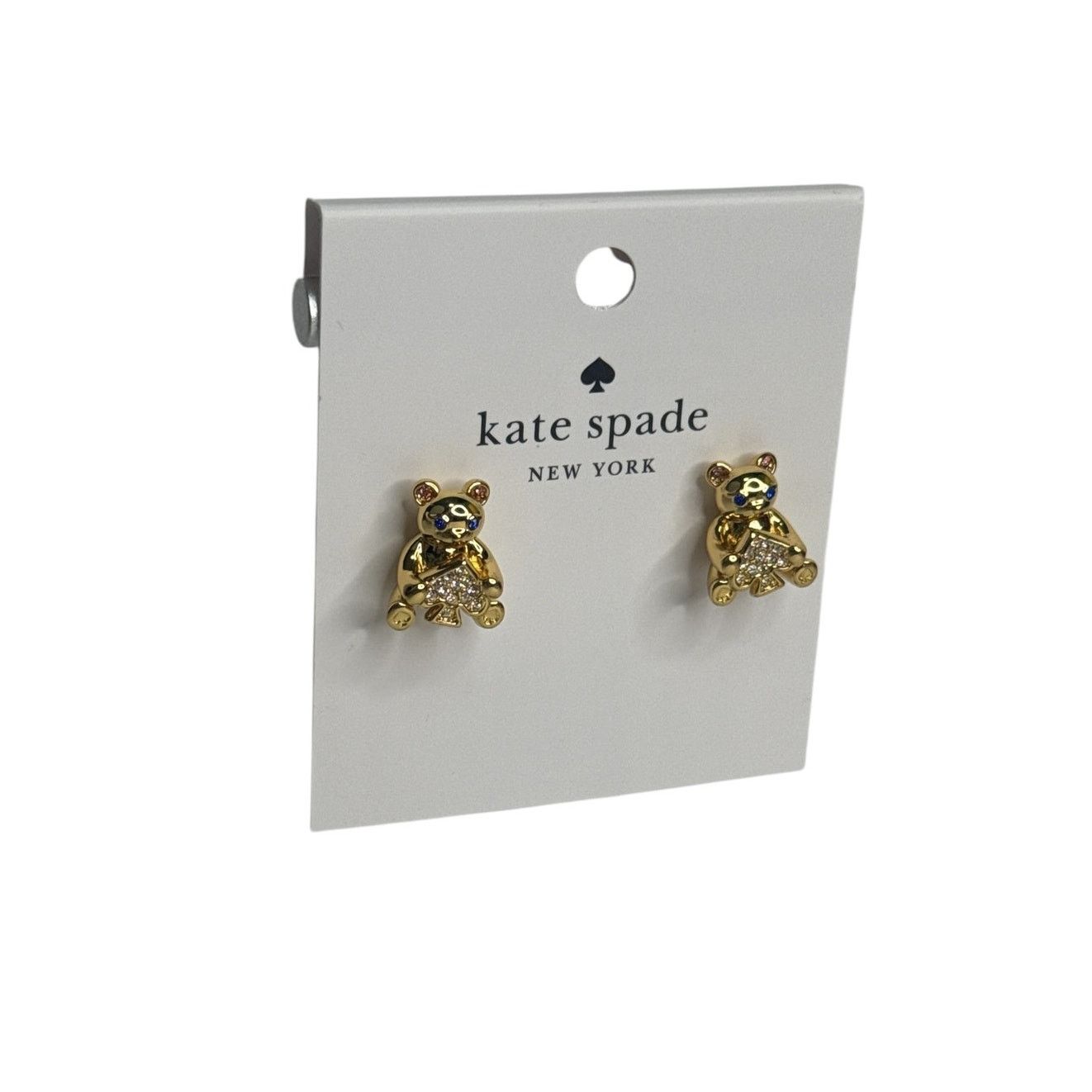 Kate Spade Kate Spade Oh What Fun Spade Teddy Bear Studs earrings Size ONE SIZE - 8 Thumbnail